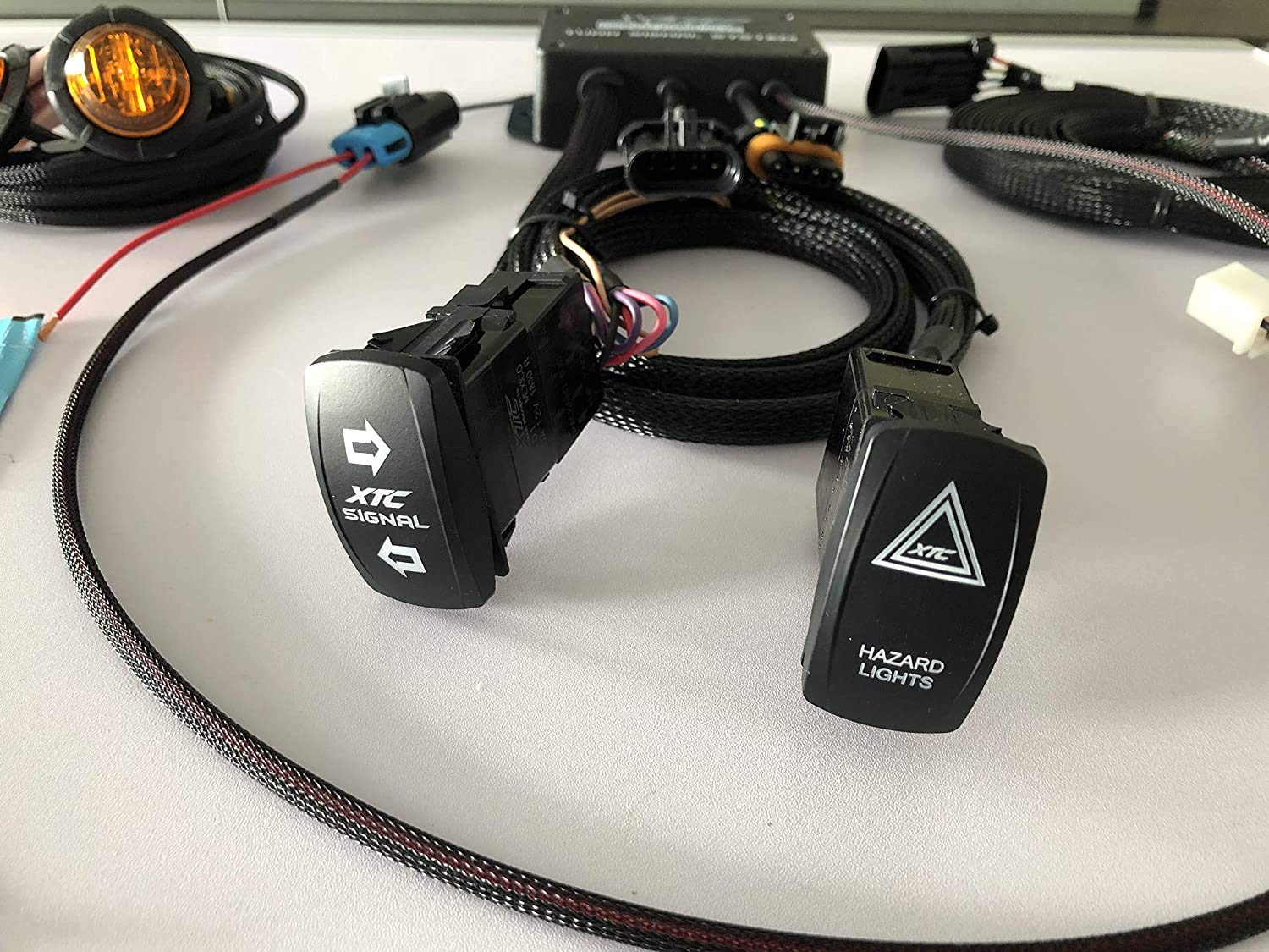 XTC Plug & Play Turn Signal System for Mahindra Roxor UTV (2019-2020) - TSS-ROX-M6 Black - Easy Installation & Enhanced Safety for Off-Road Adventures