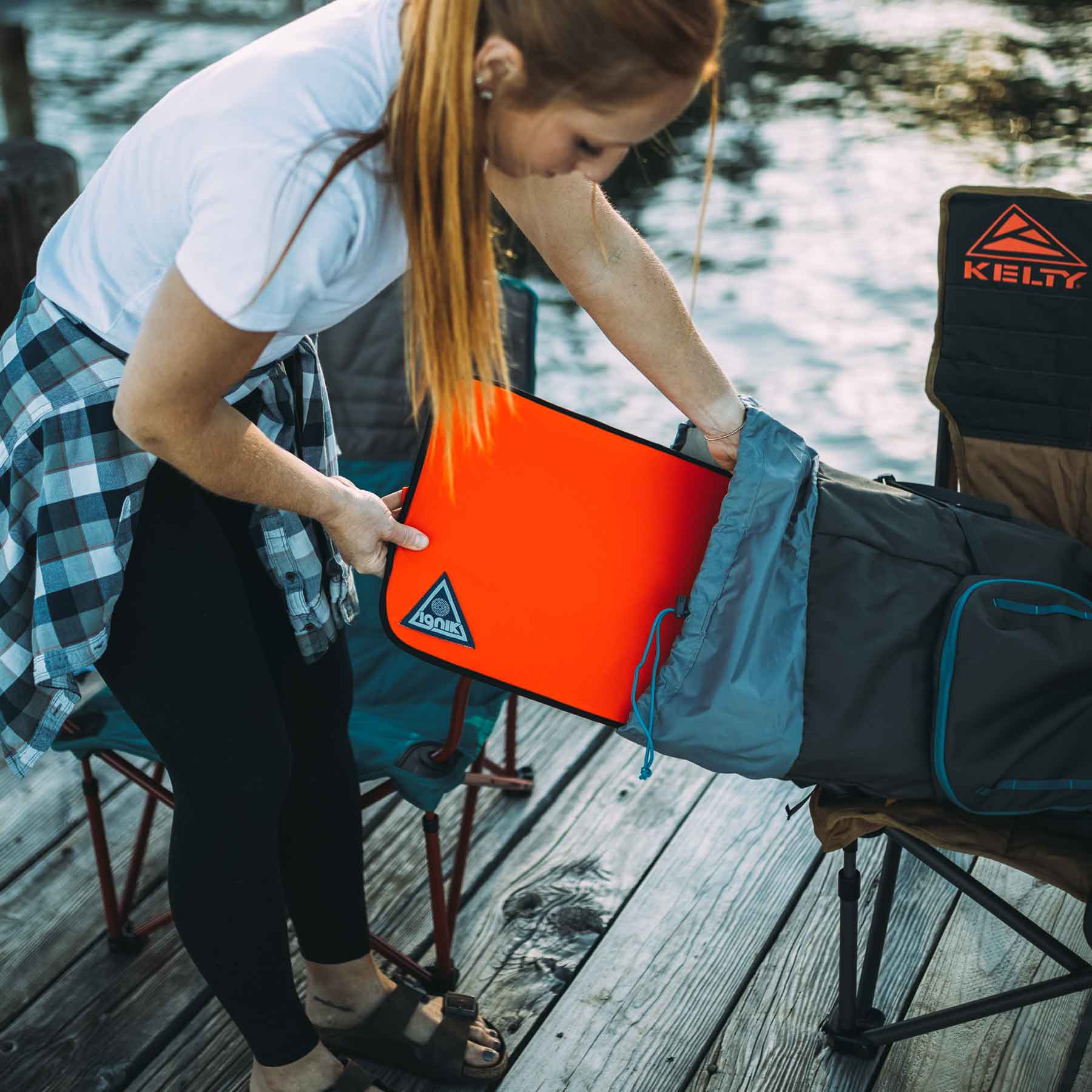 Heated Seat Cushion for Car & Home - Back Pain Relief, Orange & Blue - Perfect for Office Chairs, Gaming, and Long Drives