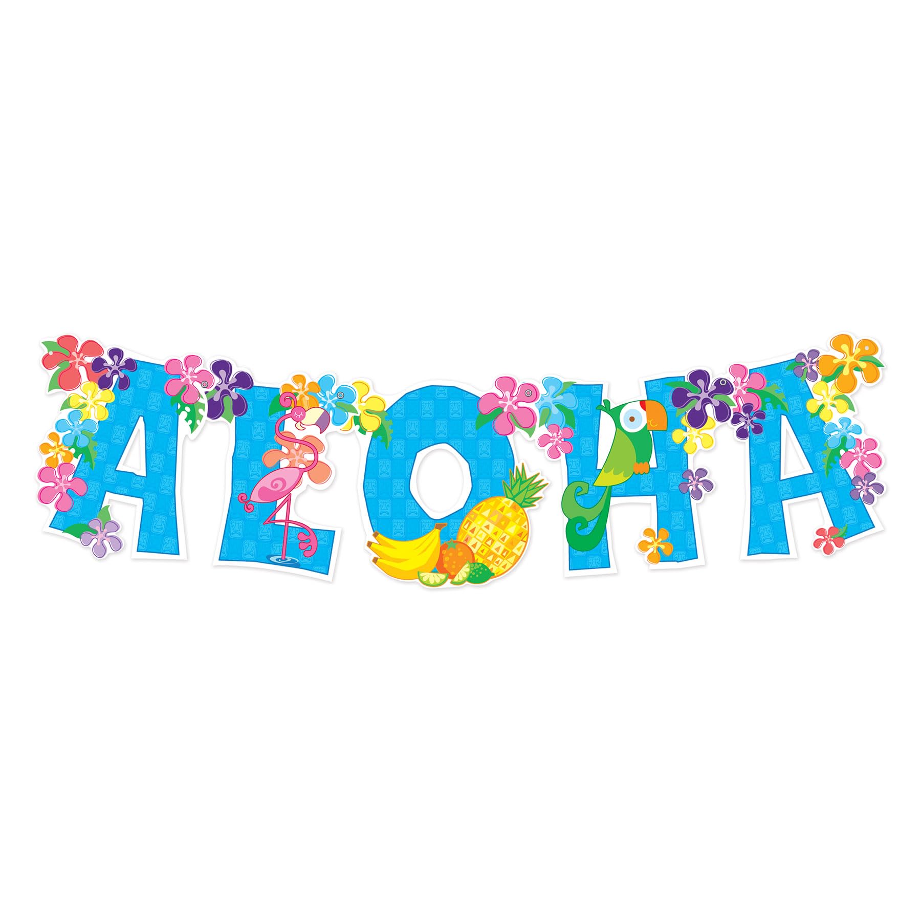 Aloha Streamer Party Accessory - 1 Count Pack - Perfect for Luau, Hawaiian Themed Parties & Tropical Celebrations