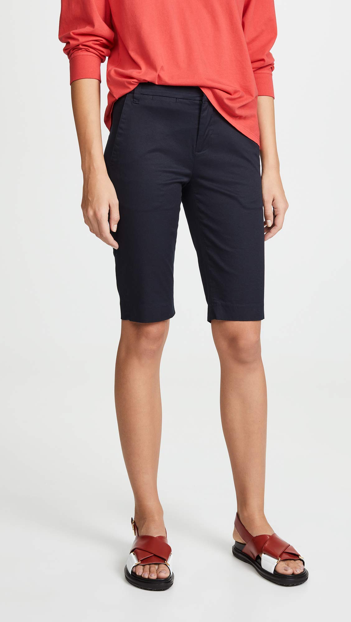 Vince Women's Bermuda Shorts with Coin Pocket - Casual Summer Shorts for Beach, Travel & Everyday Wear
