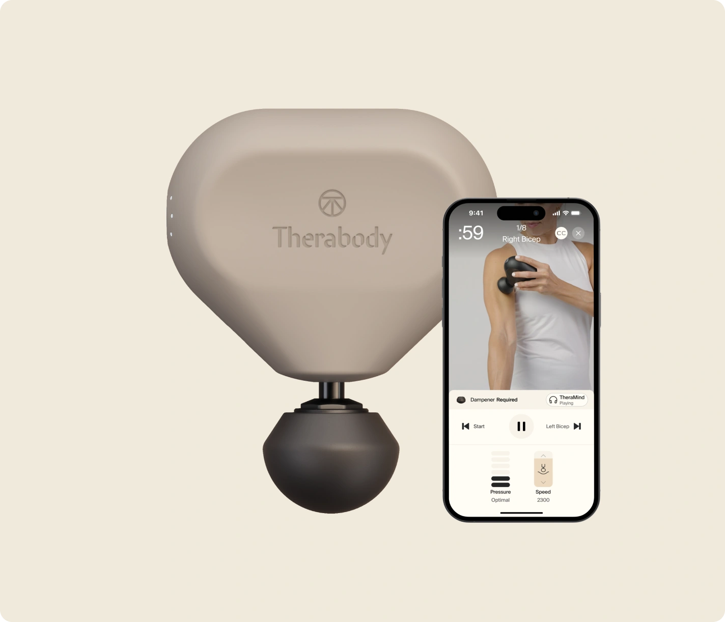 Theragun Mini Gen 3 Percussive Massage Gun - Portable Muscle Recovery Device for Athletes & Travel - Relieve Pain, Soreness & Tightness - Perfect for Post-Workout, Office Use & On-The-Go Relaxation