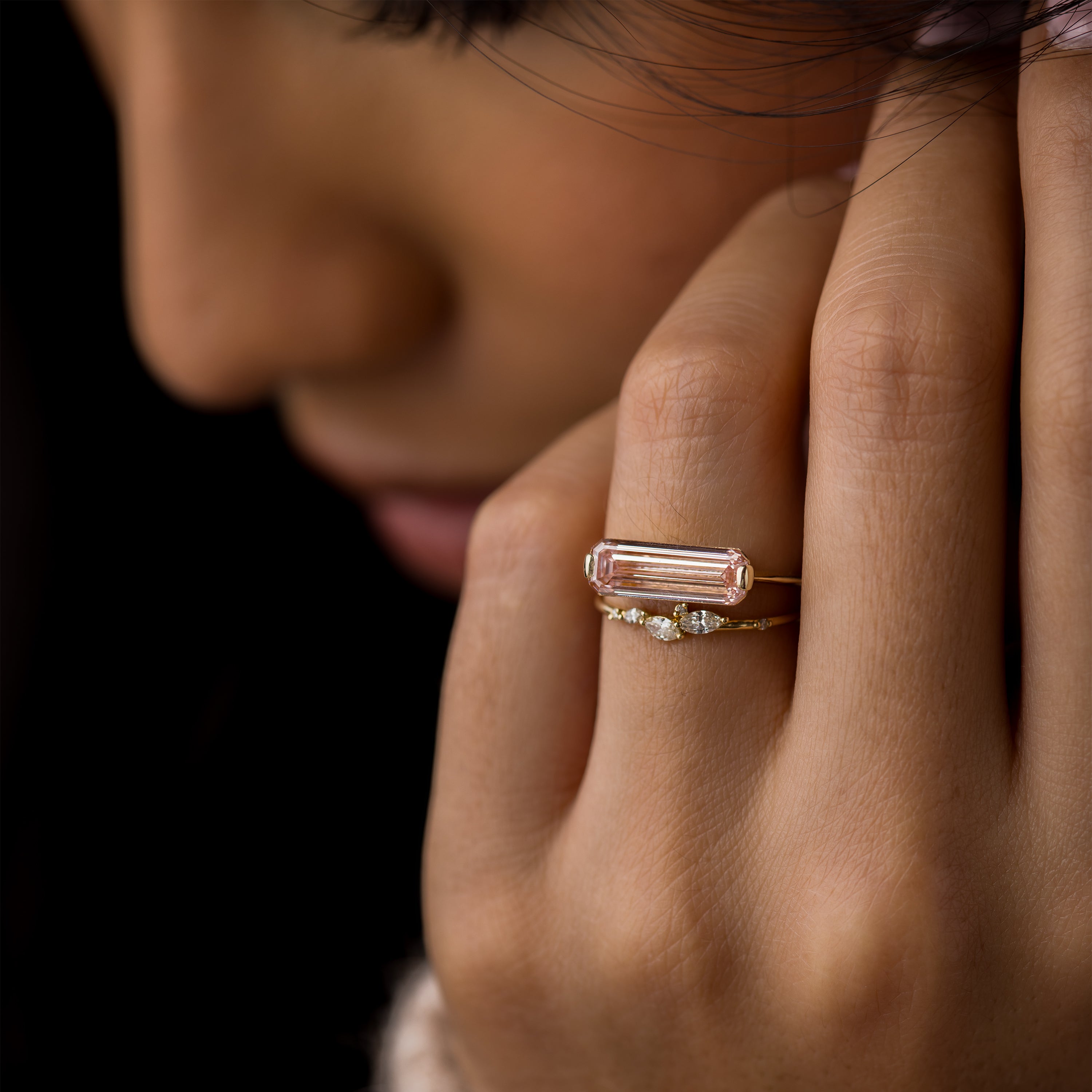 2.75ct Lab Grown Pink Diamond Balladeer Ring - Elegant Engagement & Wedding Jewelry for Women - Perfect for Proposals, Anniversaries & Special Occasions