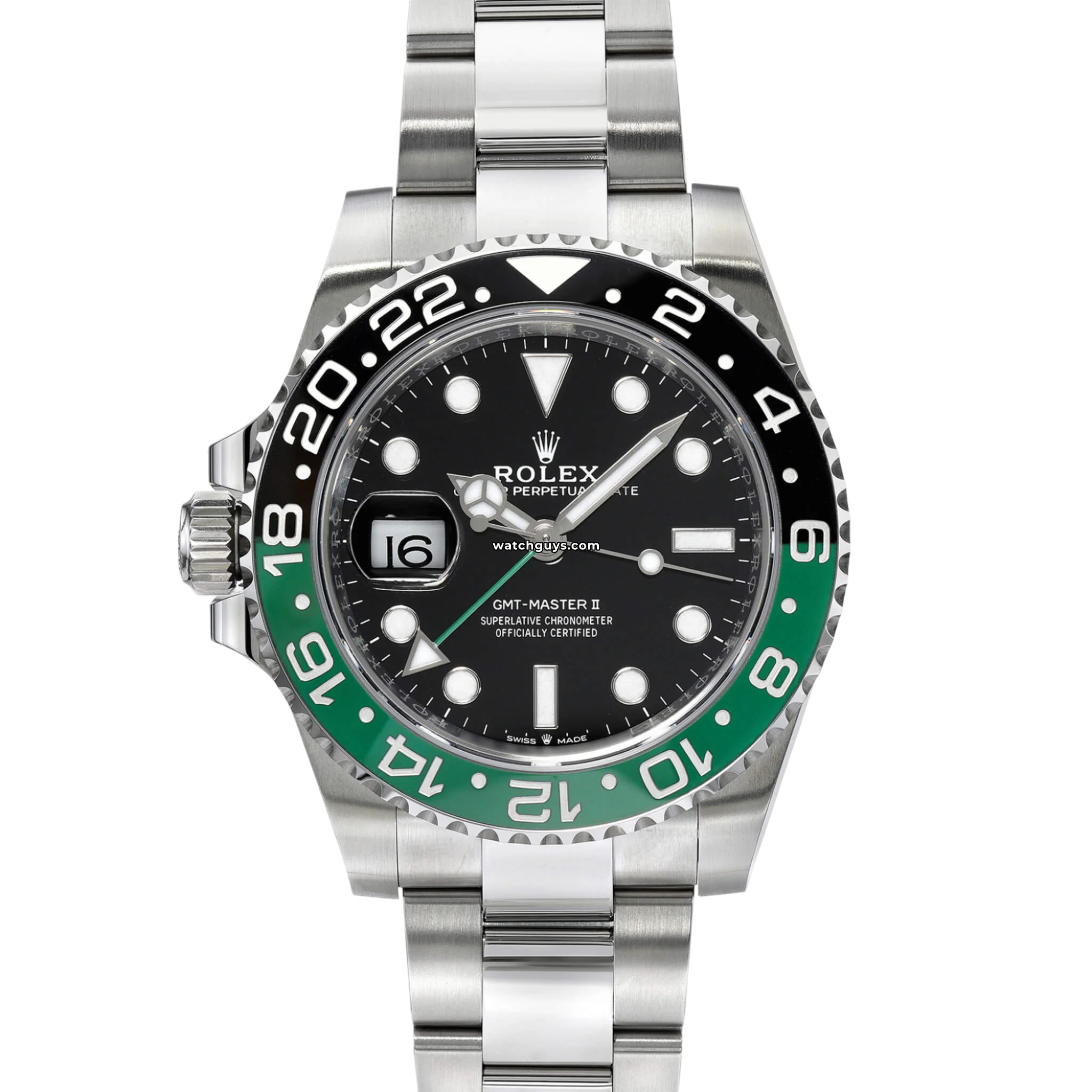 Rolex GMT Master II 126720VTNR Sprite Oyster Watch - Luxury Swiss Automatic Men's Timepiece with Green & Black Bezel - Perfect for Travel, Business & Collectors