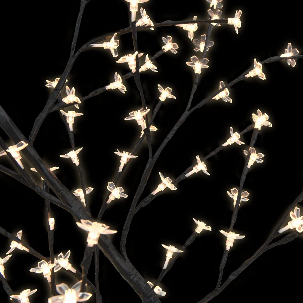 128 LED Cherry Blossom Christmas String Lights - Warm White Outdoor Lights for Christmas Tree, Valentine's Day, Wedding & Party Decor - Perfect for Eave, Garden, Wall & Indoor Holiday Decorations