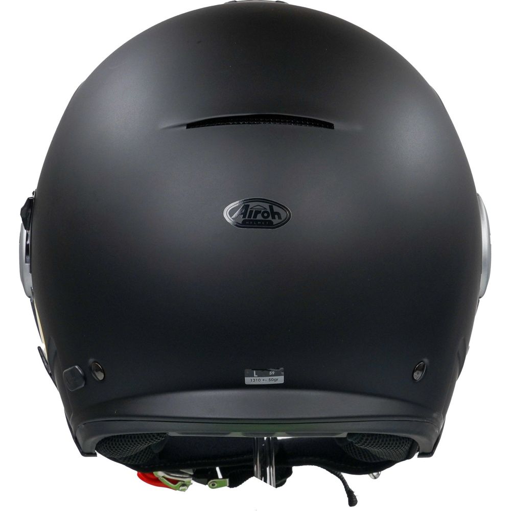 Airoh Helios Jet Helmet - Matte Black Vibe | Lightweight Motorcycle Helmet for Men & Women | Perfect for Urban Commuting & Street Riding