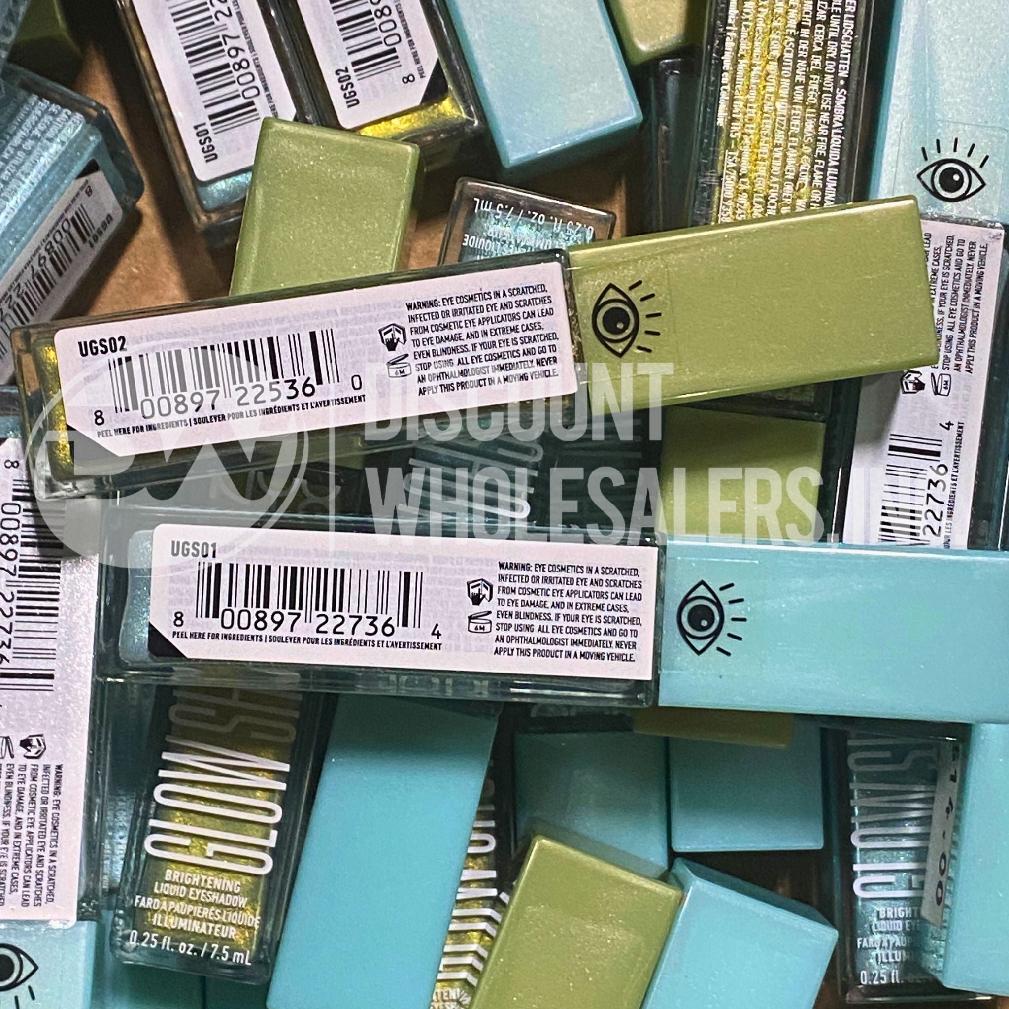 NYX Professional Ultimate Glow Shots Liquid Shimmer - Blueberry Baller & Kiwi Killa (80 Pcs) | Vegan Makeup for Face & Body | Perfect for Parties, Festivals & Night Out Glam