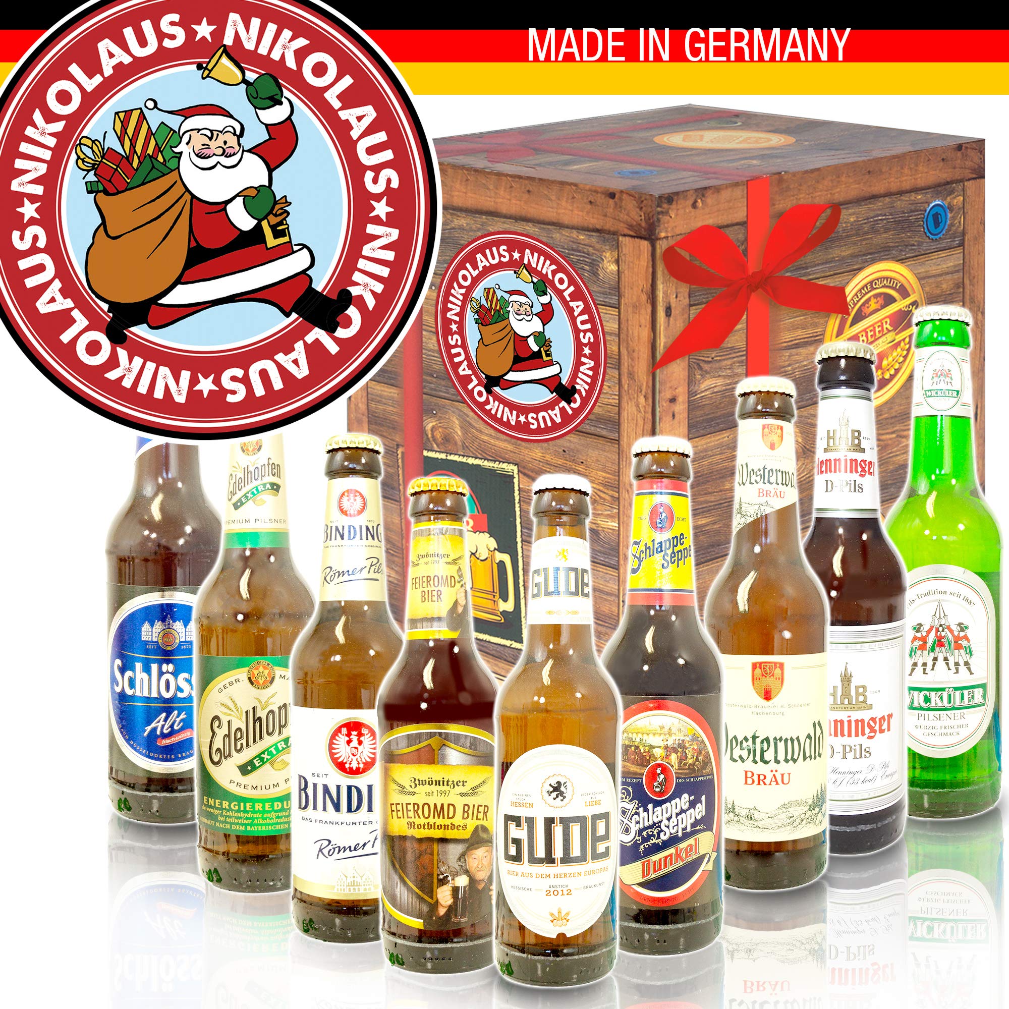 St. Nikolaus Beer Gift Box Set - Perfect for Christmas Gifts, Holiday Parties & German-Themed Celebrations