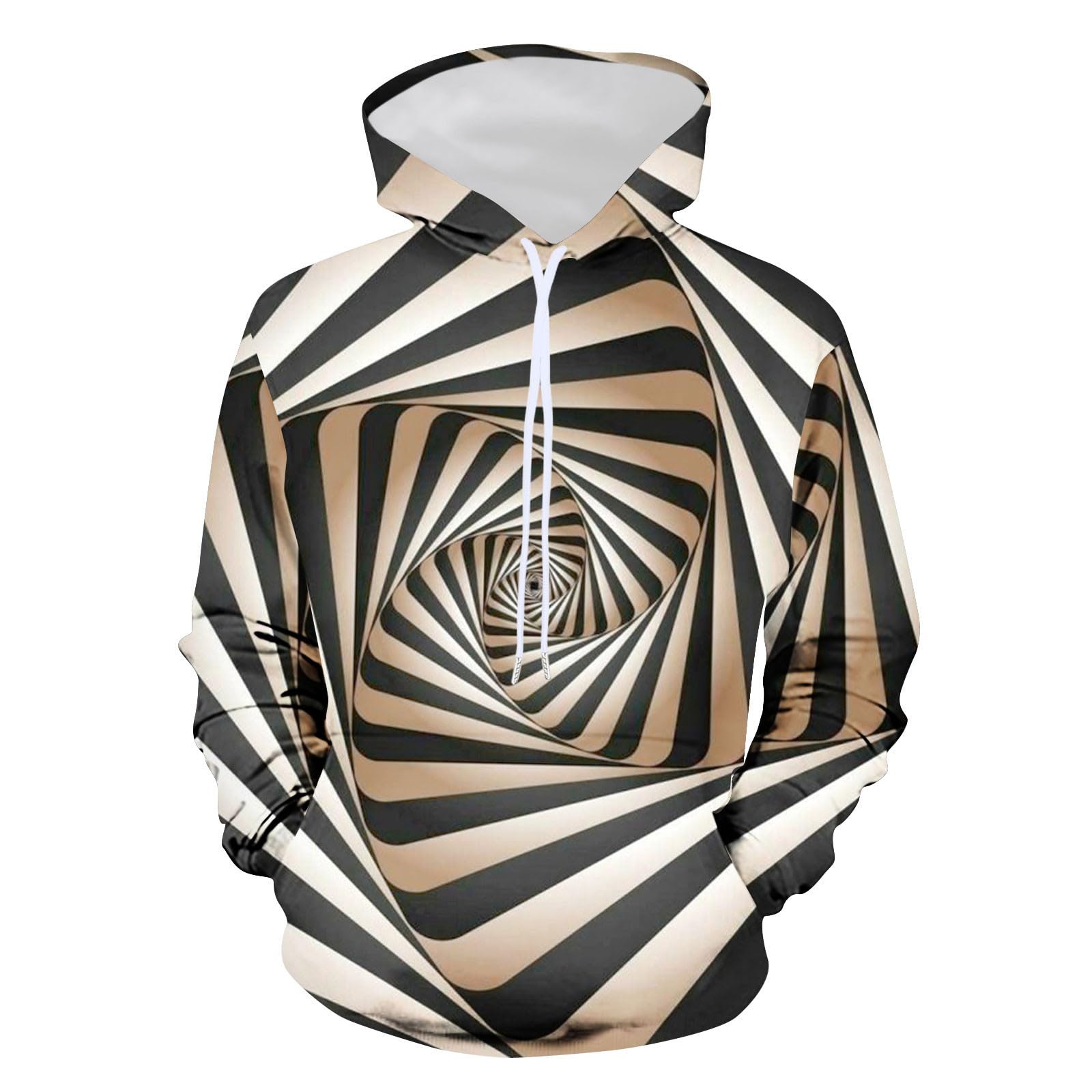 MEOILCE Men's 3D Graphic Hoodie - Cool Long Sleeve Loose Fit Sweatshirt with Pockets for Teens & Adults | Streetwear Fashion, Casual Wear, Gym & Outdoor Activities