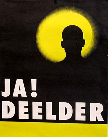 2000 Dutch Poster - Vintage Poet J.A. Deelder Performance Art Print - Wall Decor for Home, Office & Gift Ideas