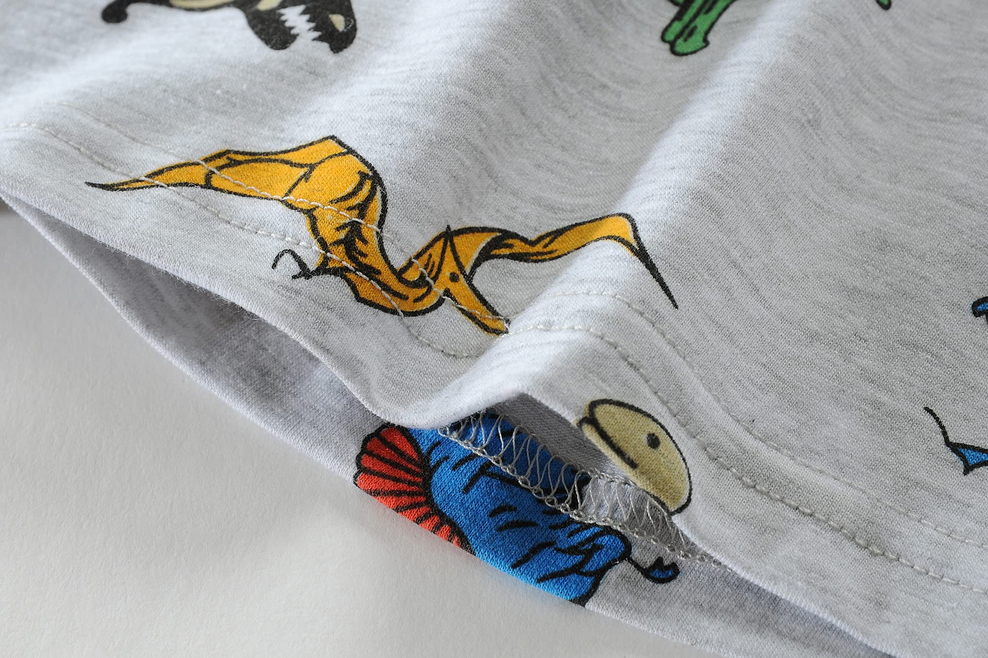 **Monster Truck & Dinosaur Boys Pajama Set - 2-Piece Cotton Sleepwear for Toddlers Ages 2-7 | Soft & Comfortable Kids PJs for Bedtime & Lounging**