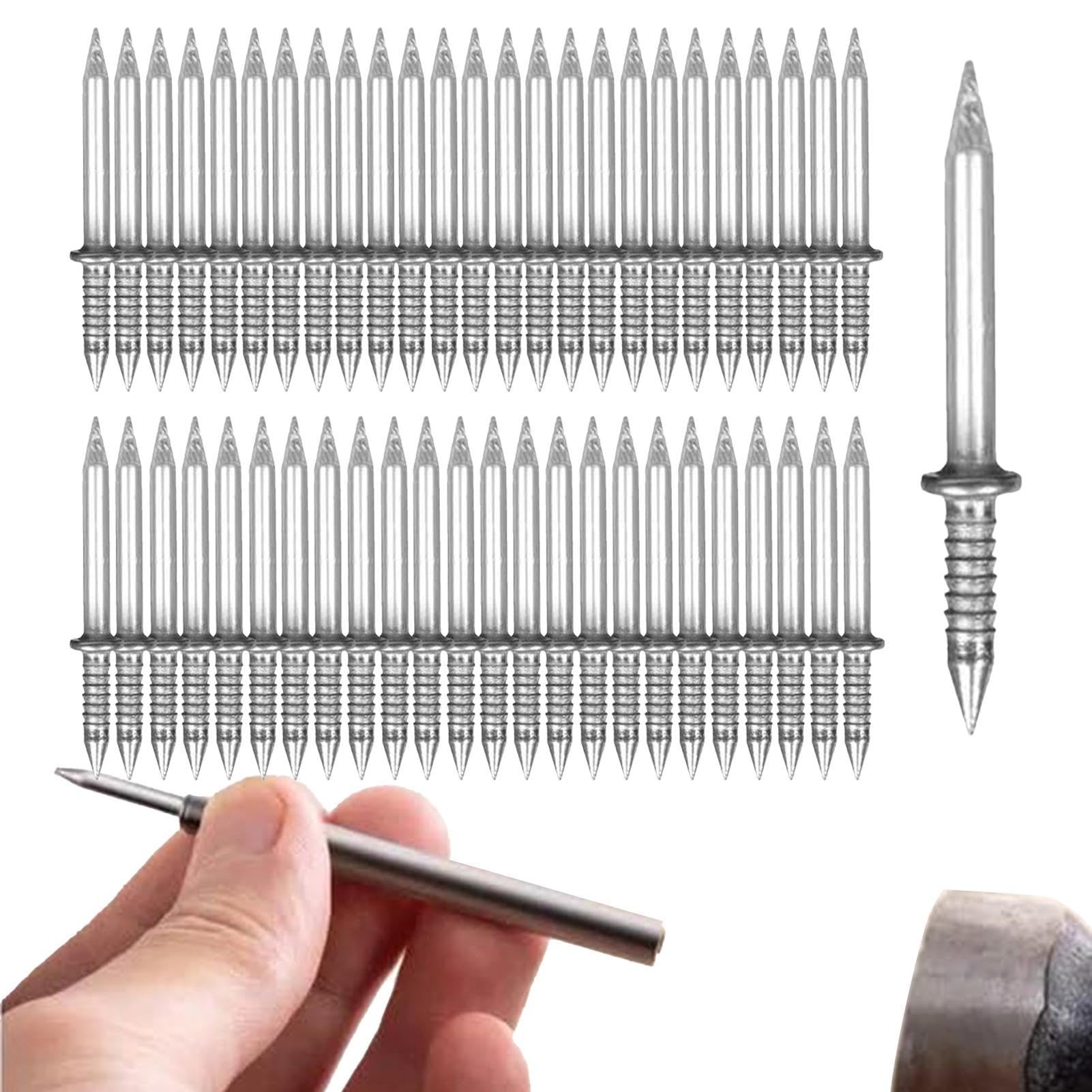 SECOLI Hidden Nails - Double Headed Non-Marking Solid Wood Baseboard Nails | Skirting Steel Nails for Skirting Line, Cement, Masonry, Concrete & Wood Veneer | Perfect for Home Renovation & DIY Projects