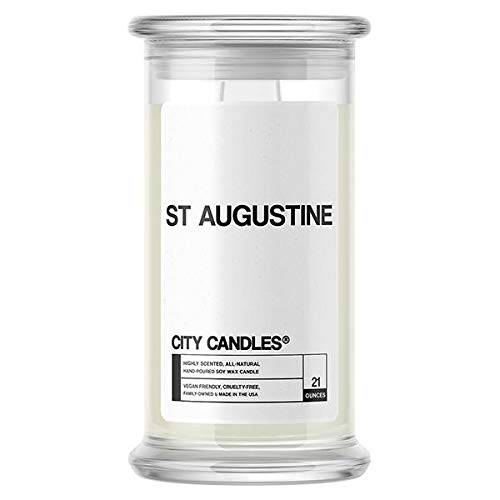 Premium All-Natural Soy Wax Candles - 21oz Jar, 30+ Fragrances, Made in USA | City Candles St Augustine NOJ Aloha! for Home Decor, Relaxation & Aromatherapy