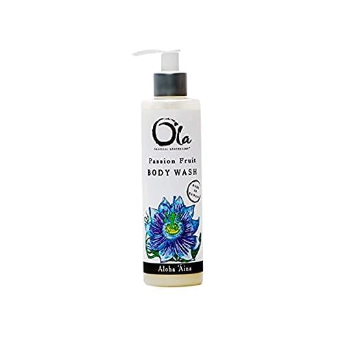 Ola Passion Fruit Body Wash with Pure Tropical Oils & Plant Extracts - 8 Fl Oz | Hydrating & Refreshing Shower Gel for Smooth Skin | Perfect for Daily Use, Spa Days & Tropical Getaway Vibes