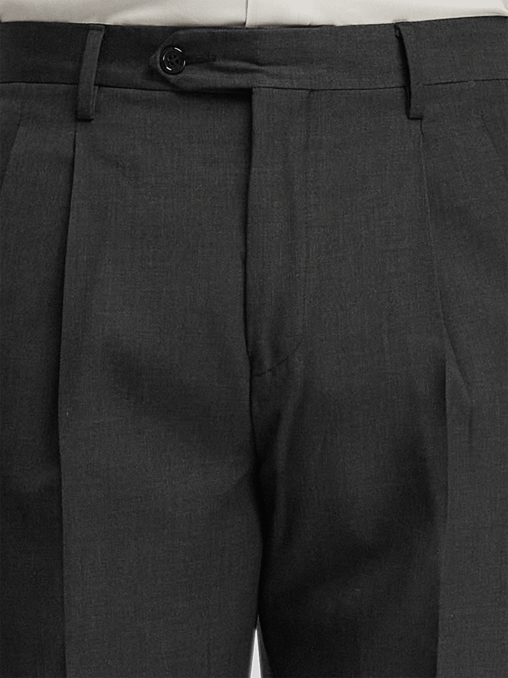 Premium Wool Gabardine Dress Pants for Men - Classic Pearl Grey Color | Office Wear, Business Attire & Formal Occasions