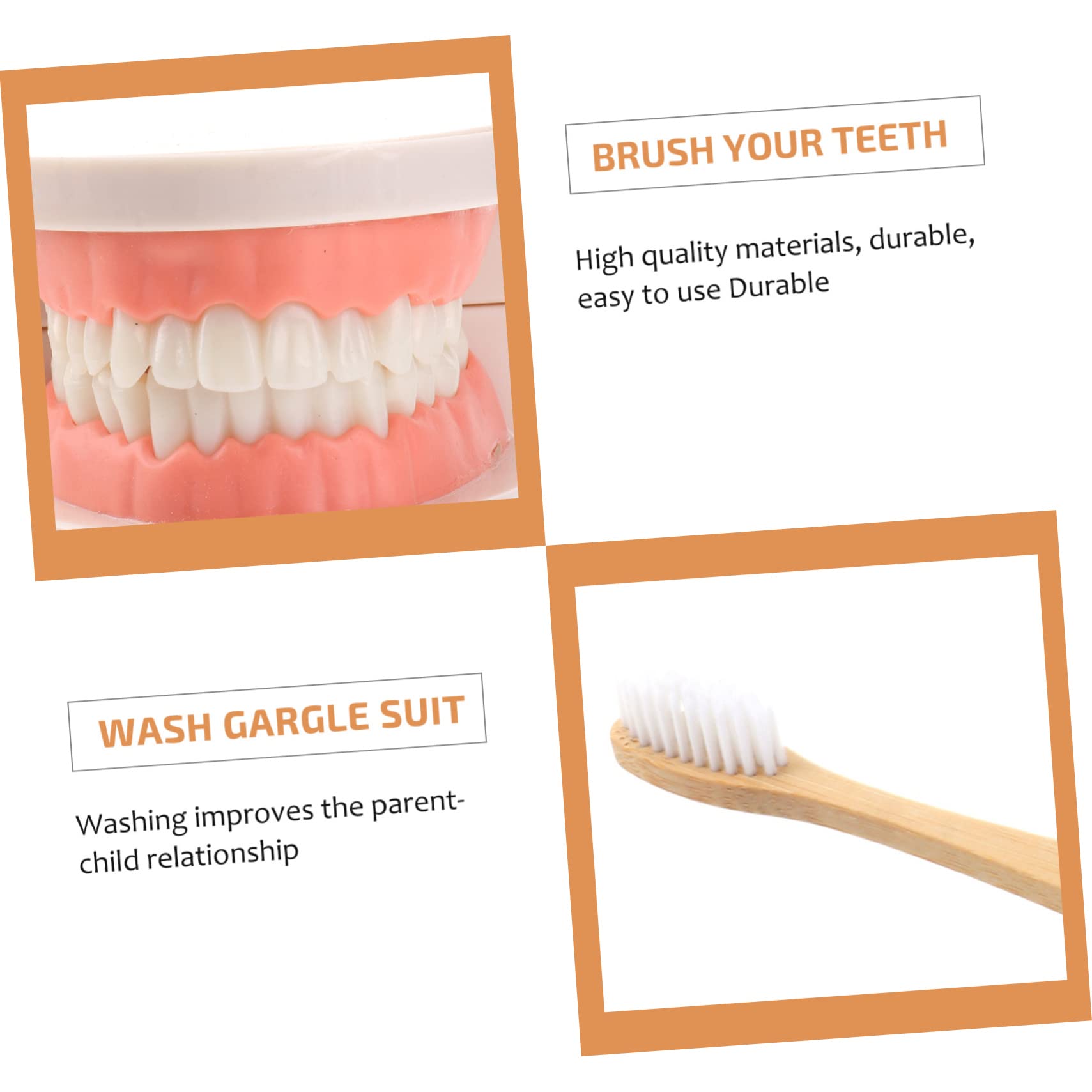 1 Set Kids Dental Teeth Brushing Model Toy with Toothbrush - Educational Preschool Learning Toy for Homeschool & Classroom - Teach Proper Oral Hygiene & Healthy Habits for Toddlers & Children