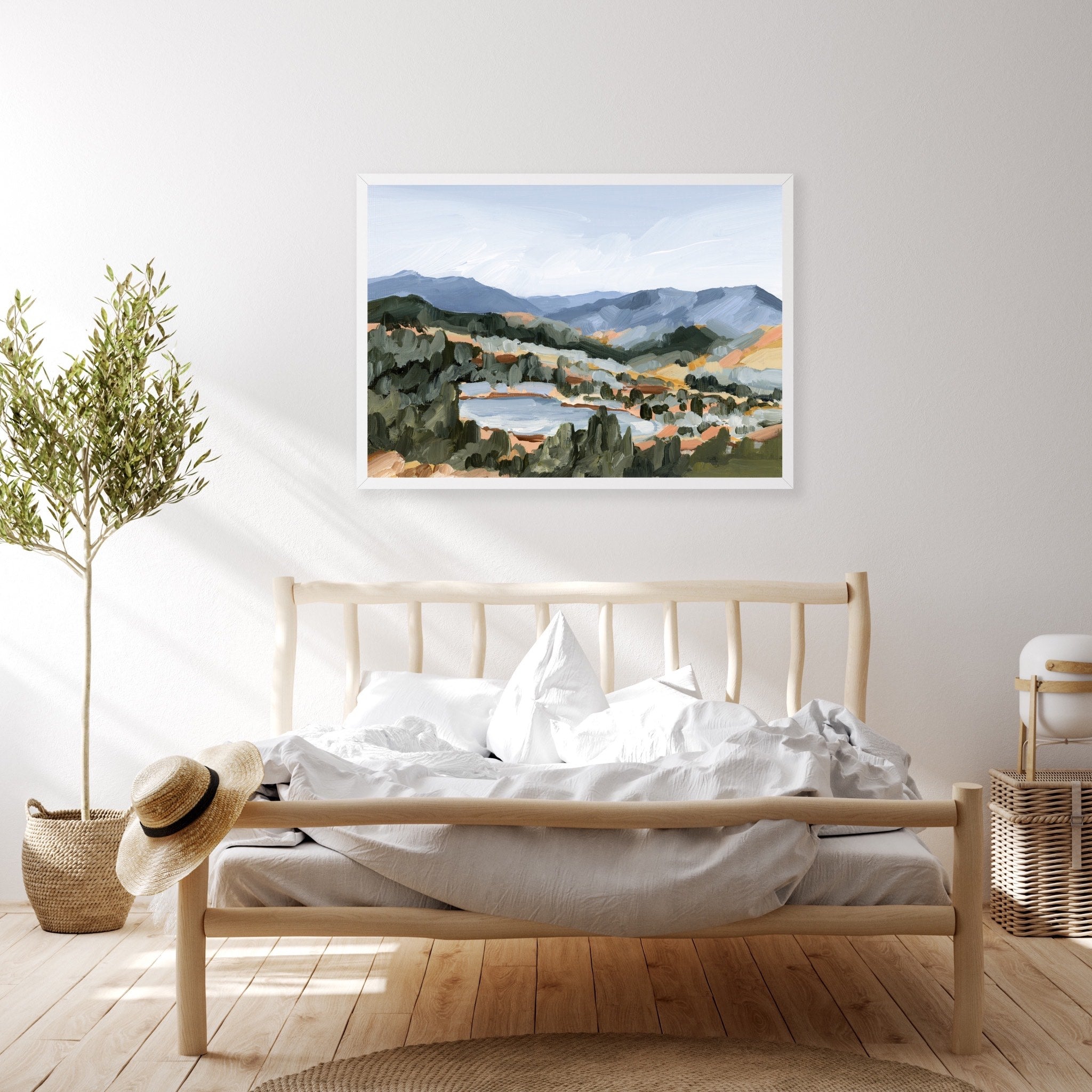 Hike to the Top Art Print - Nature Inspired Wall Decor for Living Room, Bedroom & Office - Perfect for Hiking Enthusiasts & Outdoor Lovers