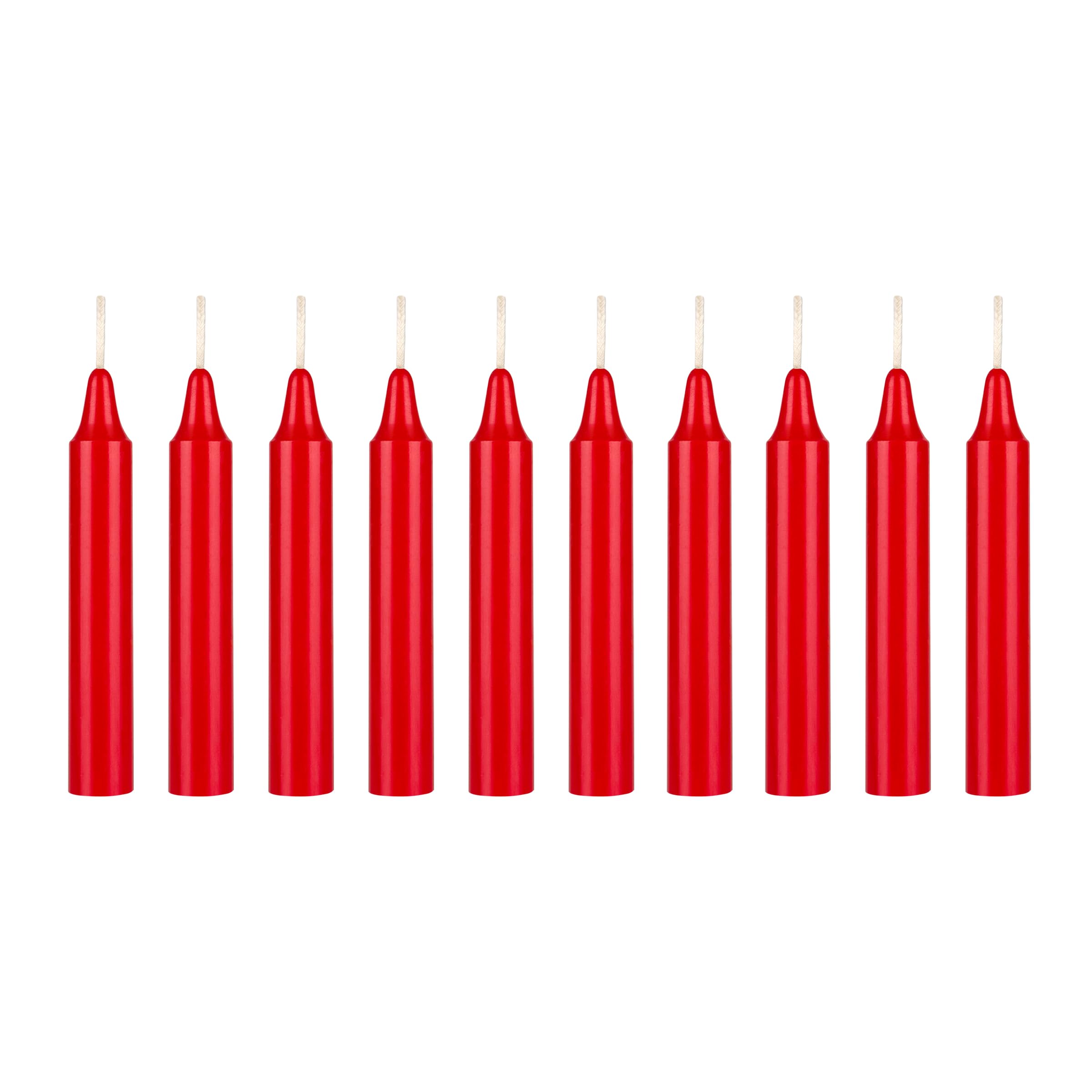 10 Red Taper Candles 4