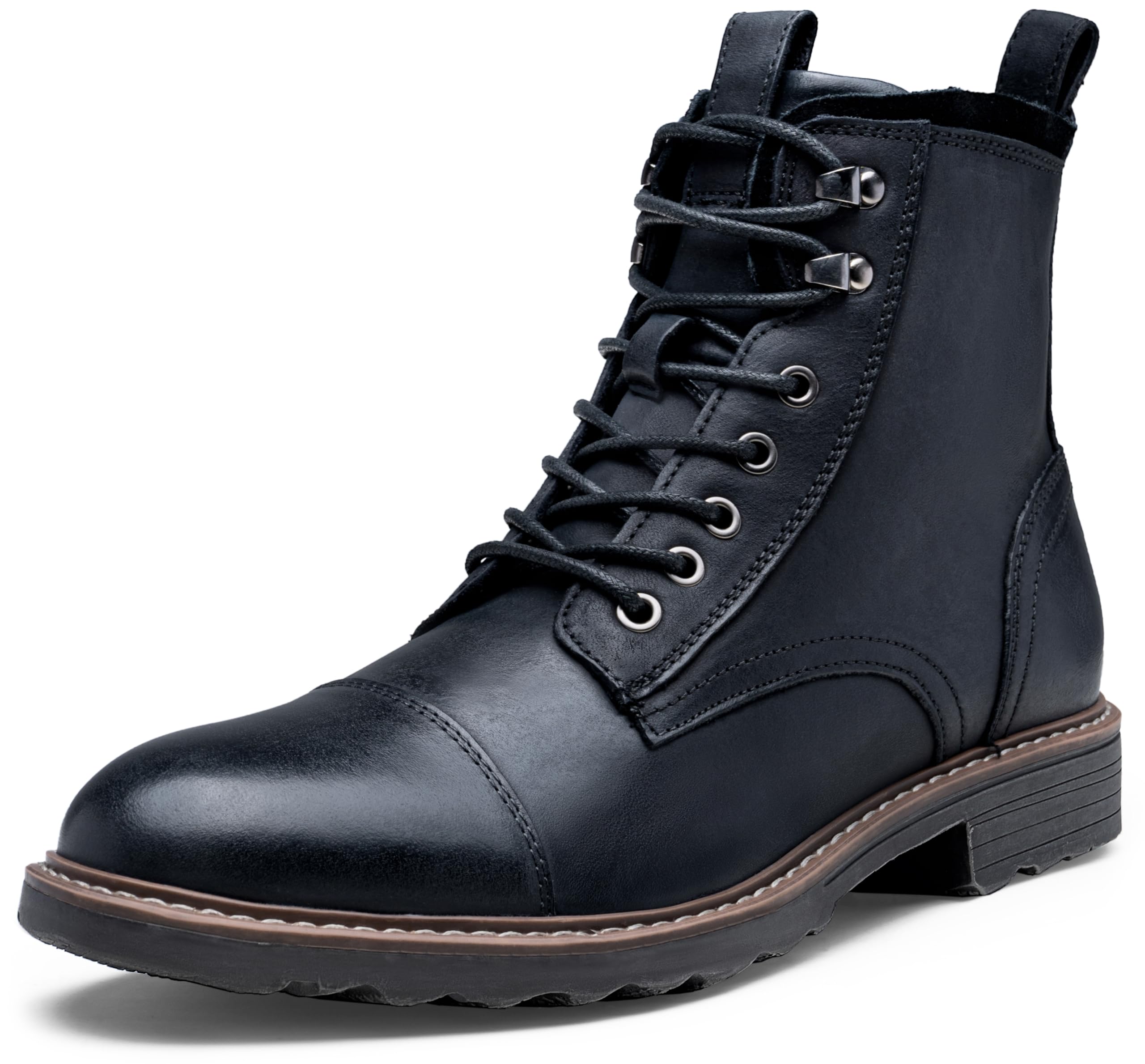 Vostey Men's Waterproof Chukka Boots - Motorcycle & Casual Leather Boots for Men | Durable Outdoor, Riding & Everyday Wear