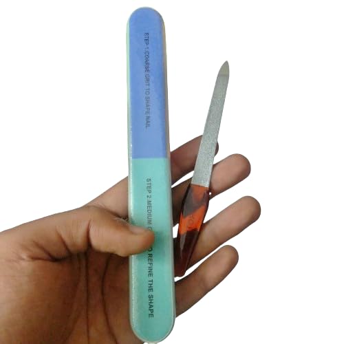Professional 7-in-1 Nail Care Kit - Manicure & Pedicure Tools Set with Nail File, Buffer, Shaper & Polisher for Shiny Nails | Perfect for Home Salon, Travel & DIY Nail Care (Combo Pack)