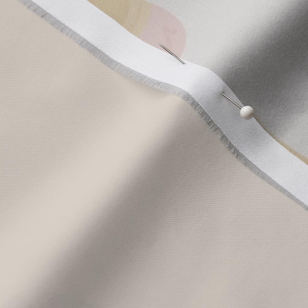 Pencils School Apples Fall Educator Teacher Neutral Printed Organic Cotton Sateen Fabric by The Yard - Perfect for Sewing, Quilting, Apparel & Home Decor | Spoonflower Premium Fabric for Teachers & Educators