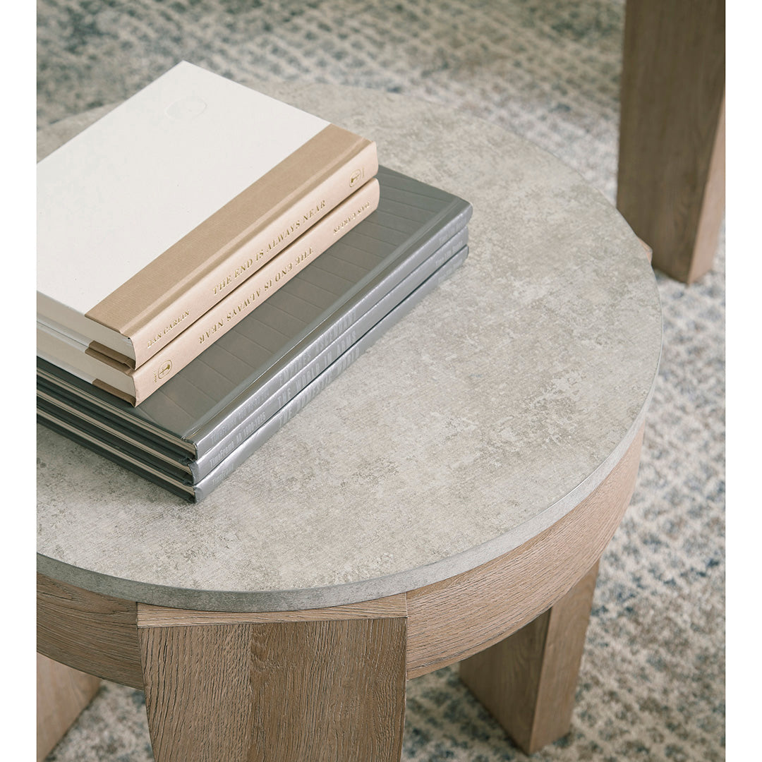 Guystone Table Trio Set - 3-Piece Modern Stone Coffee Table Decor for Living Room, Home & Office - Perfect for Centerpieces, Books, Plants & Display Items