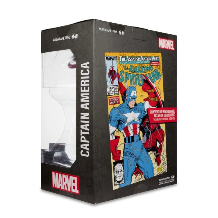 Marvel Comics Captain America 1/6 Scale Collectible Action Figure - The Amazing Spider-Man #323 Edition | Perfect for Display, Gift Giving & Comic Book Collections