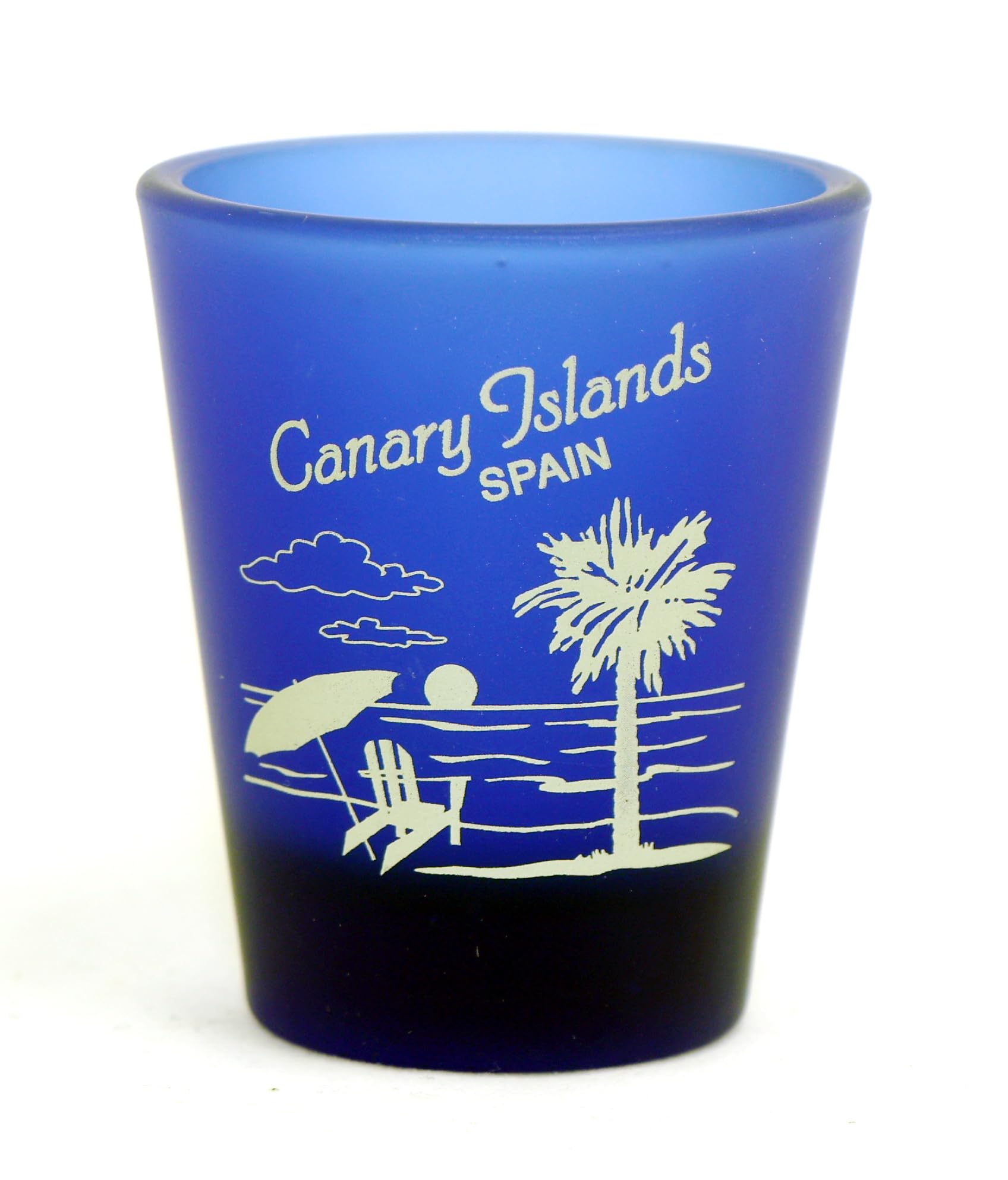 Premium Cobalt Blue Frosted Shot Glass Set - Handmade in Canary Islands Spain - Perfect for Cocktails, Tequila, Vodka & Party Favors