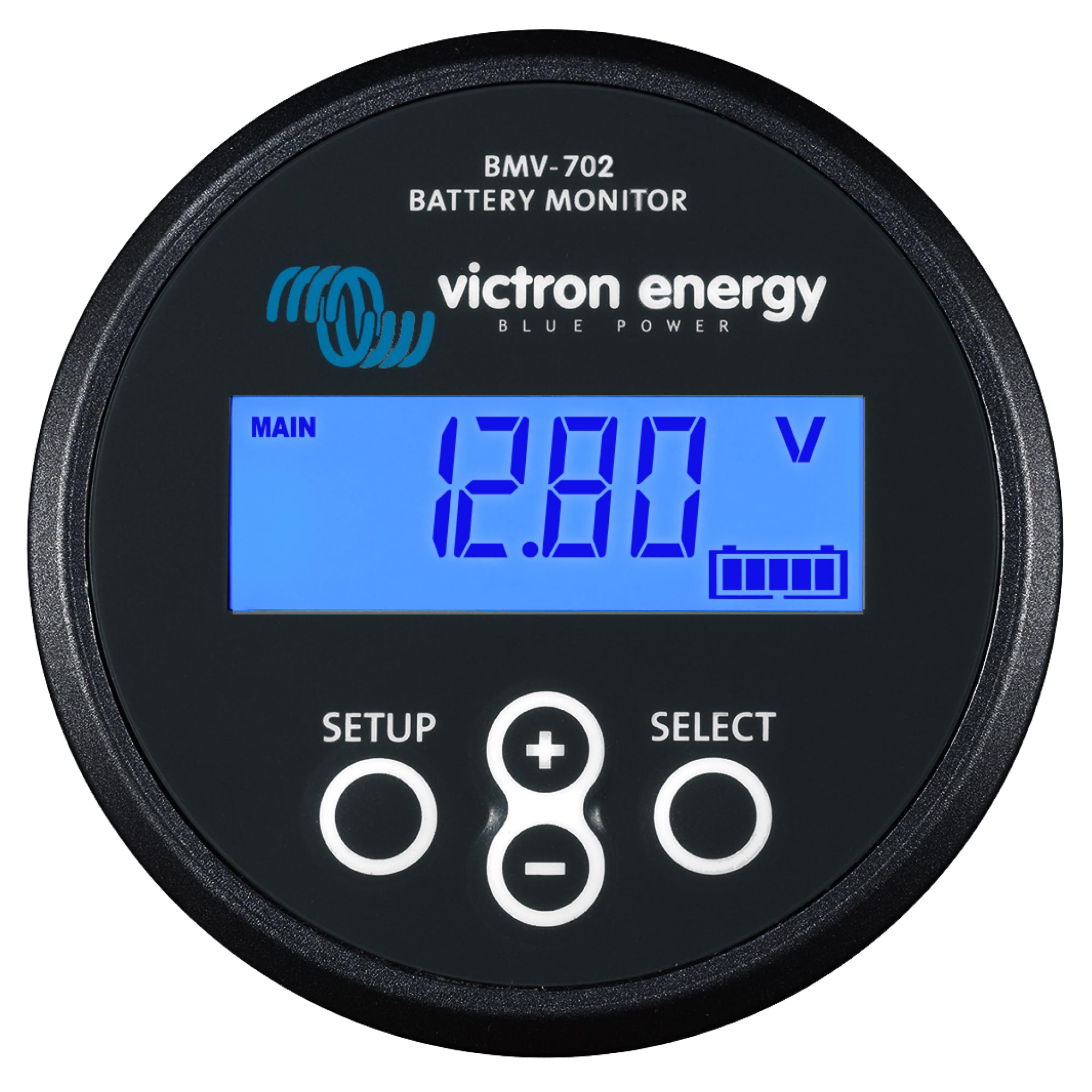 Victron Energy BMV-702 Smart Battery Monitor with Bluetooth - Accurate Voltage, Current & Power Tracking for RVs, Boats & Solar Systems - Black