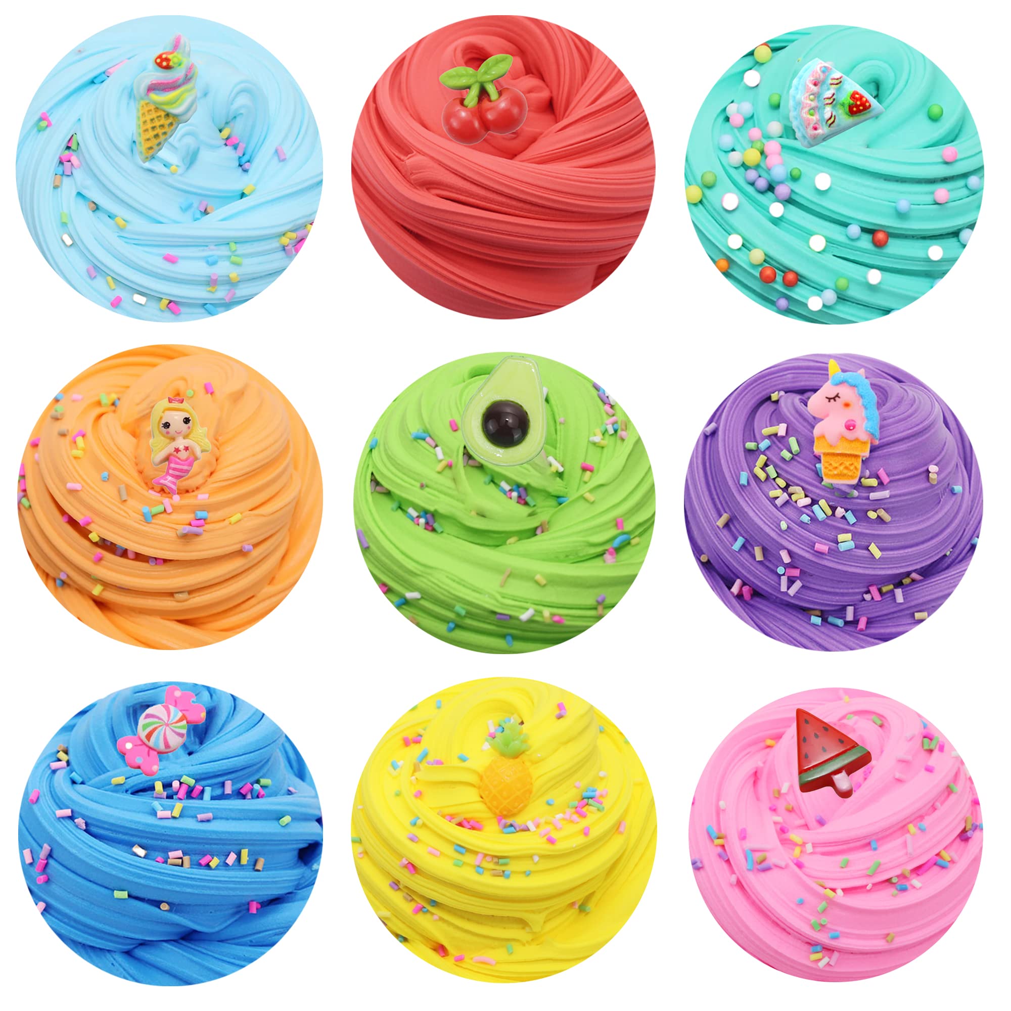13 Pack Butter Slime Kit - Non-Sticky Sensory Toys for Kids Ages 6-12 | Easter Egg Fillers, Birthday Party Favors & Stress Relief Gifts for Boys and Girls | Perfect for Classroom Rewards, Fidget Play & Sensory Therapy