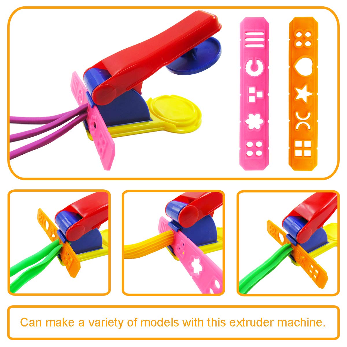 FRIMOONY 45-Piece Plastic Dough Tools Set - Animal Molds, Rolling Pins & Cutters for Creative Baking, DIY Crafts & Kids Play - Perfect for Homemade Cookies, Playdough Fun & Cake Decorating
