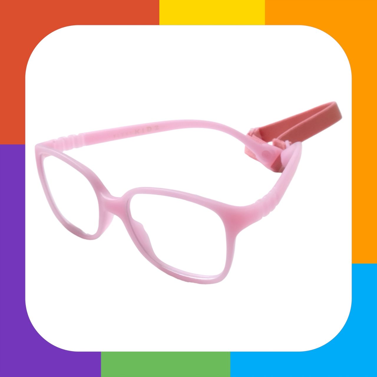 Trendy Kids Flexible Unbreakable Glasses with Blue Light Blocking Lenses 1302 - Perfect for Online Classes, Gaming & Screen Time Protection