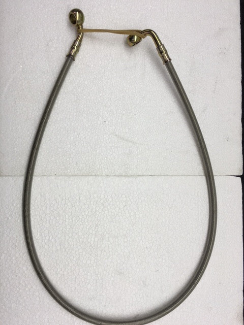 High-Quality 690mm Long Brake Line with Banjo Fitting - Perfect for Motorcycle, ATV, and Off-Road Vehicle Brake System Upgrades