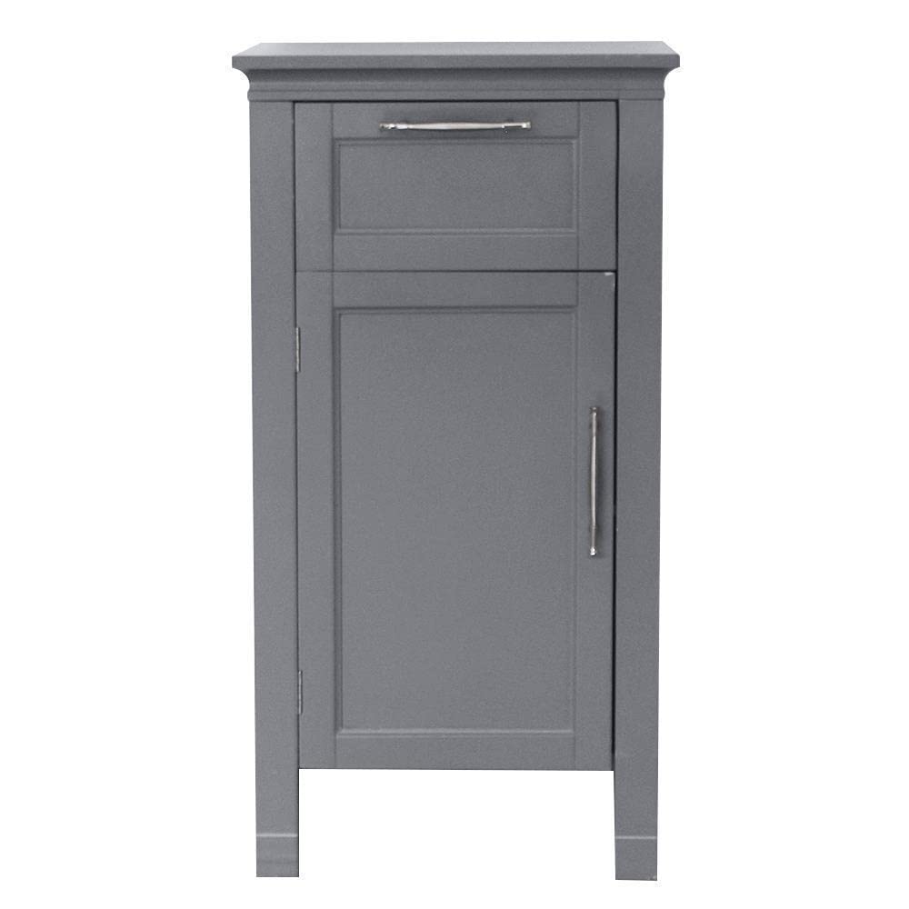 BrandMagaz Gray Bathroom Storage Cabinet - Organizer for Bathroom, Bedroom, Living Room, Kitchen & Garage | Space-Saving Home Display & Dresser for Closet & Wardrobe Storage