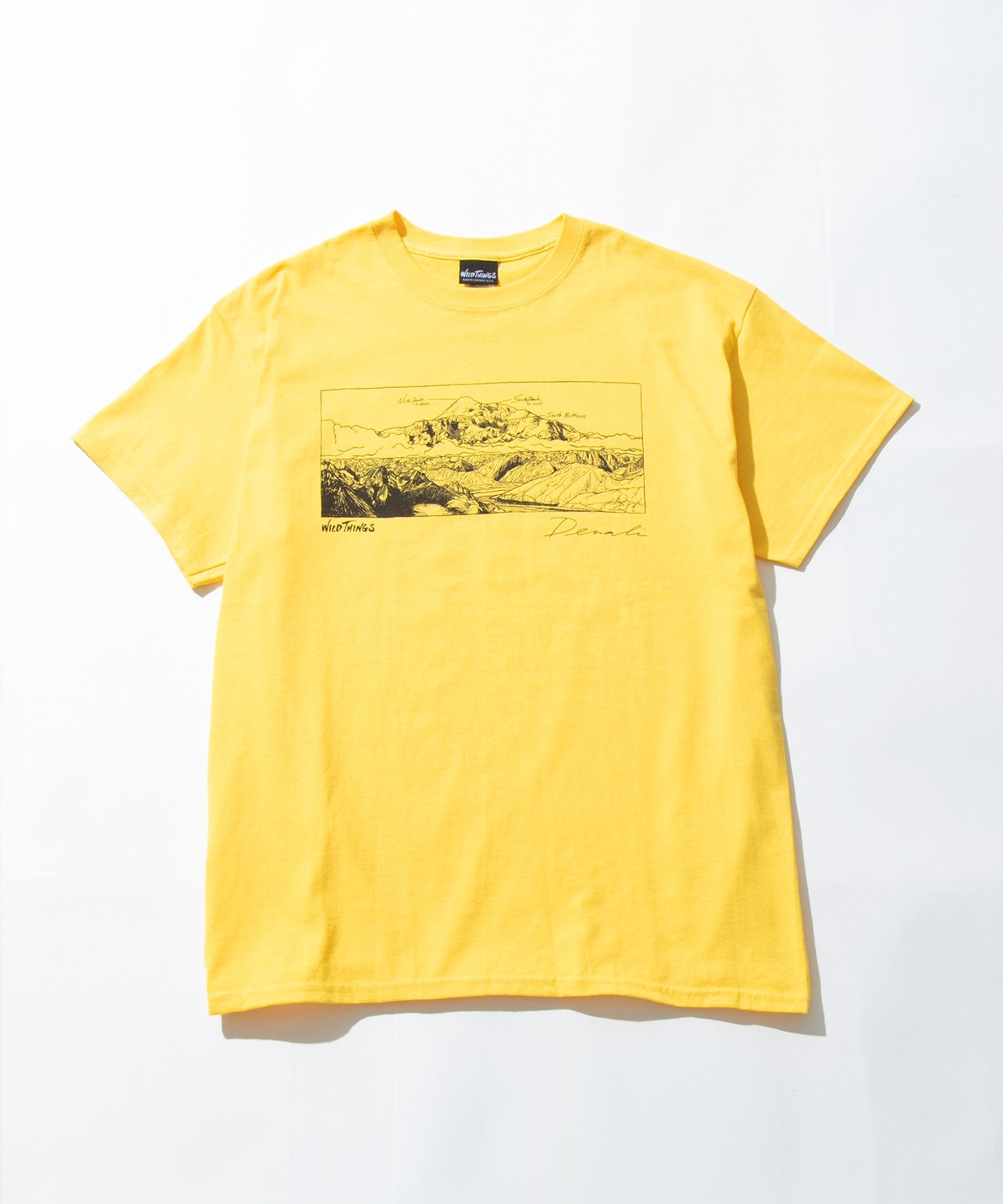 Premium Denali T-Shirt for Men - Soft Cotton Yellow Tee - Comfortable Casual Wear for Outdoor Activities & Daily Use