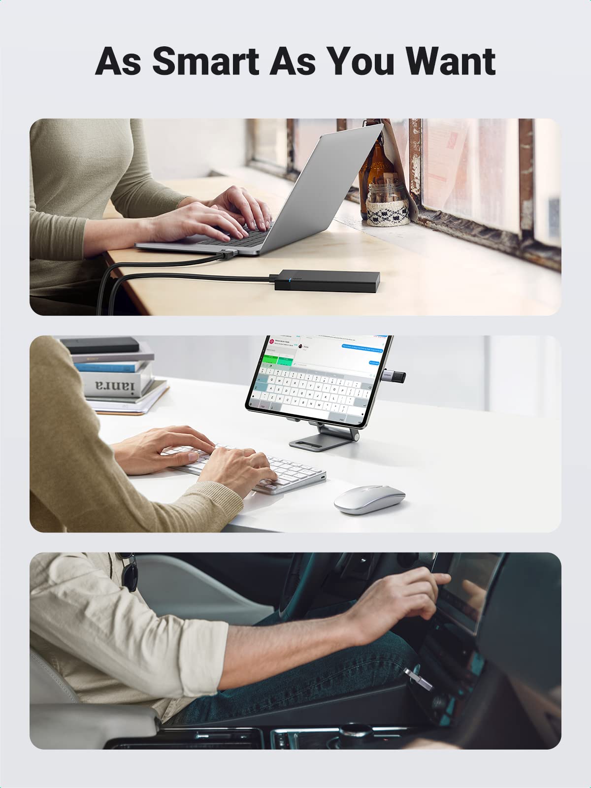 UGREEN USB C to USB 3.0 Adapter (2 Pack) - USB Type C Male to USB Female Converter for MacBook Pro/Air, iPhone 15, iPad Pro - Thunderbolt 3 Compatible - Perfect for Data Transfer & Charging Devices
