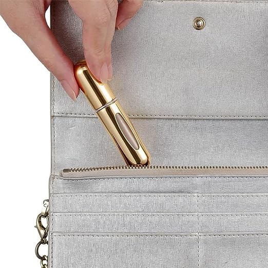 Anasis 6-Pack Refillable Perfume Atomizer Spray Bottles - 5ml Travel Size Portable Perfume Dispenser for Women & Men | Perfect for Airplane Carry-On, Gym Bag, Purse & On-The-Go Fragrance Touch Ups