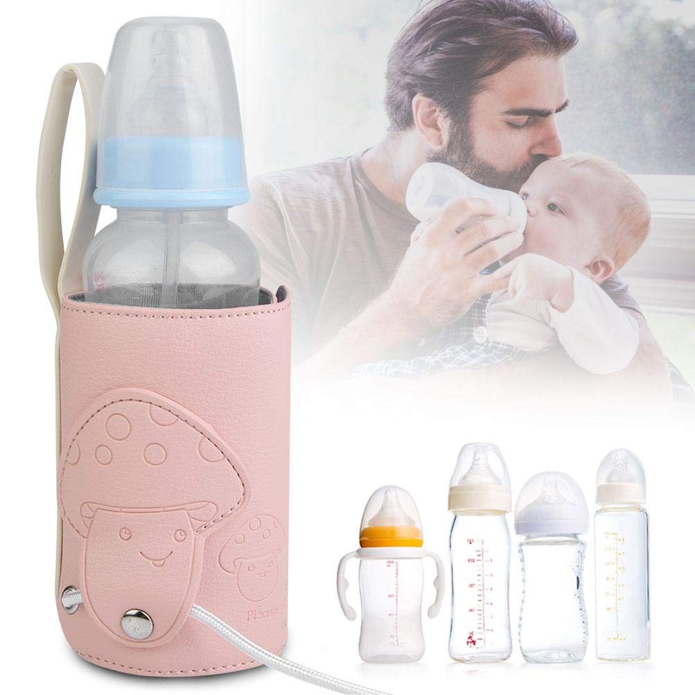 Portable USB Baby Bottle Warmer - Fast Heating Travel Mug & Milk Warmer for Infants, Insulated Thermostat Feeding Bag - Perfect for On-the-Go Parents, Nursing, and Travel Use
