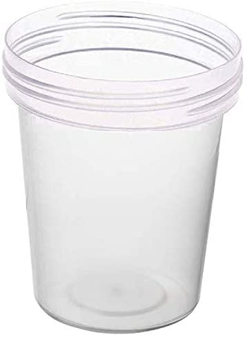 Vakly 4oz Leak-Proof Screw Top Specimen Cups - Pack of 500 Non-Sterile Urine Sample Containers with Blue/Green Lids | Medical Testing, Lab Samples, Home Health Monitoring