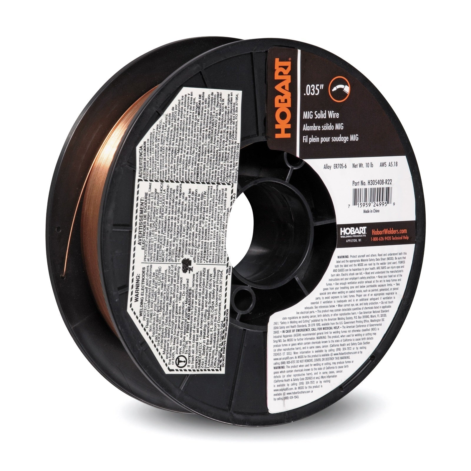 Hobart ER70S6 MIG Welding Wire .035