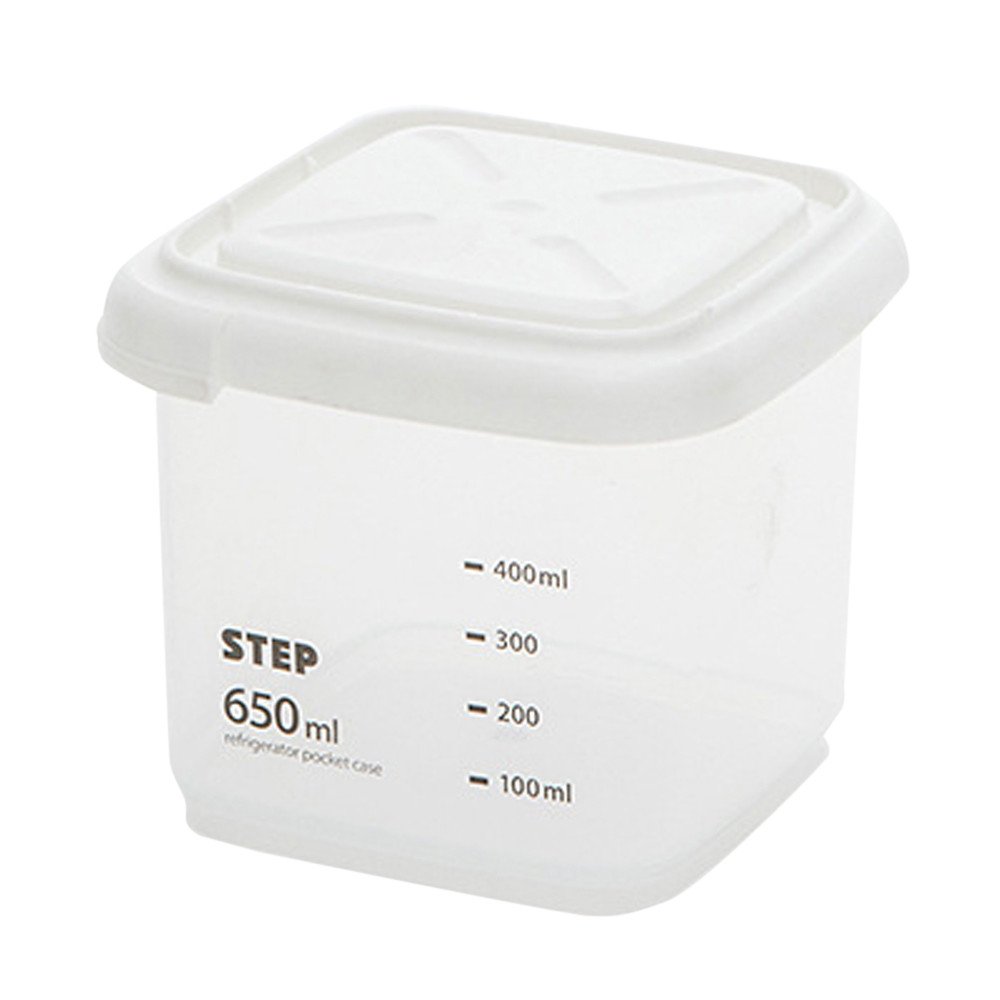 TONGHANG Airtight Plastic Food Storage Containers with Lids - 650ML Clear Kitchen Canister Jars for Flour, Sugar, Coffee, Candy & Dry Goods | Perfect for Pantry Organization & Baking Supplies