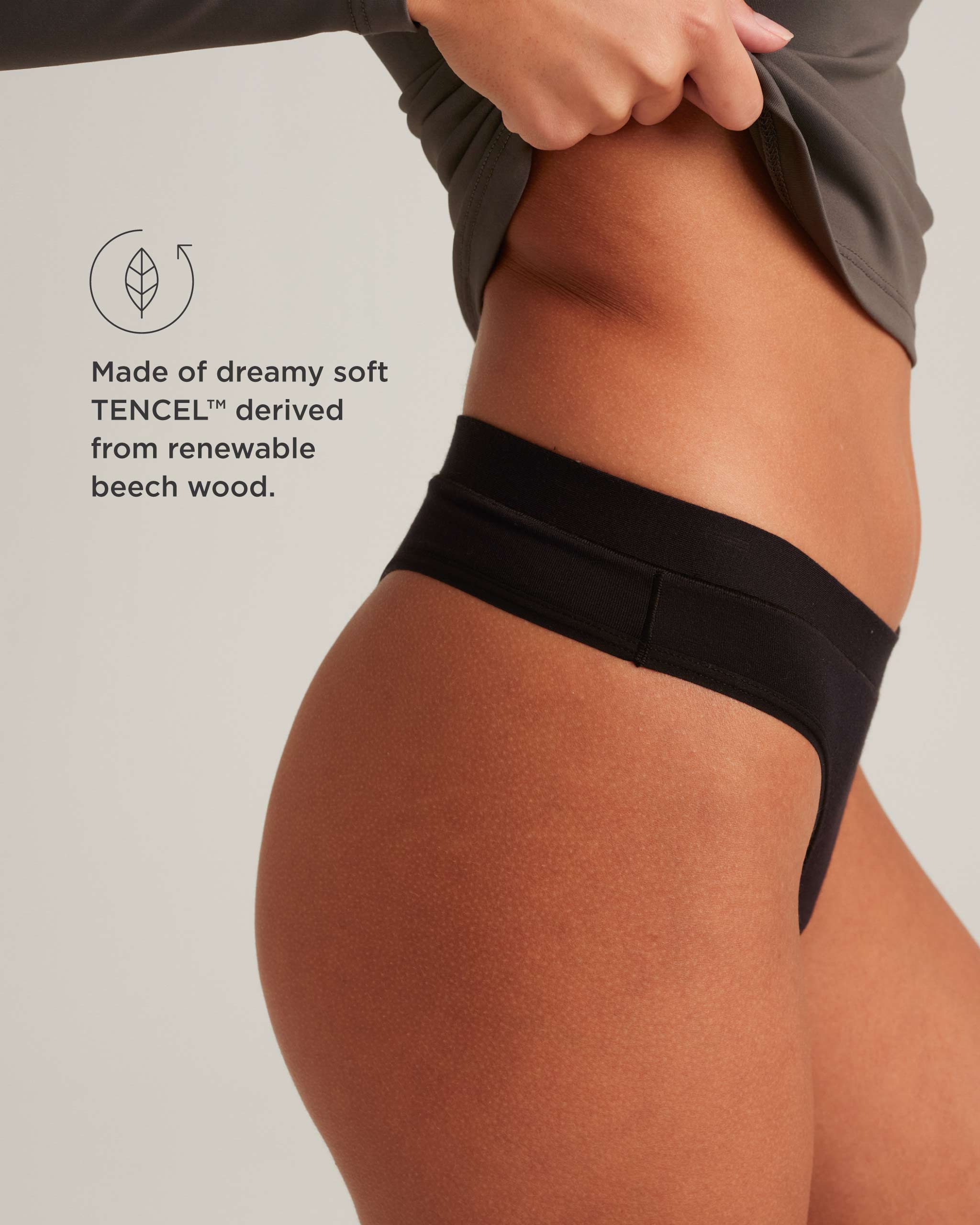 Leakproof Comfort Thong - Ultra Soft Seamless Underwear for Women | Perfect for Yoga, Workout & Everyday Wear