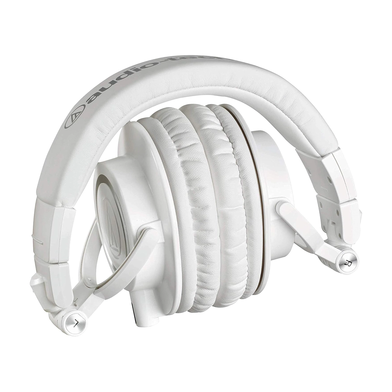Audio Technica ATH-M50x Professional Studio Monitor Headphones - White - Perfect for Recording, Mixing & DJing