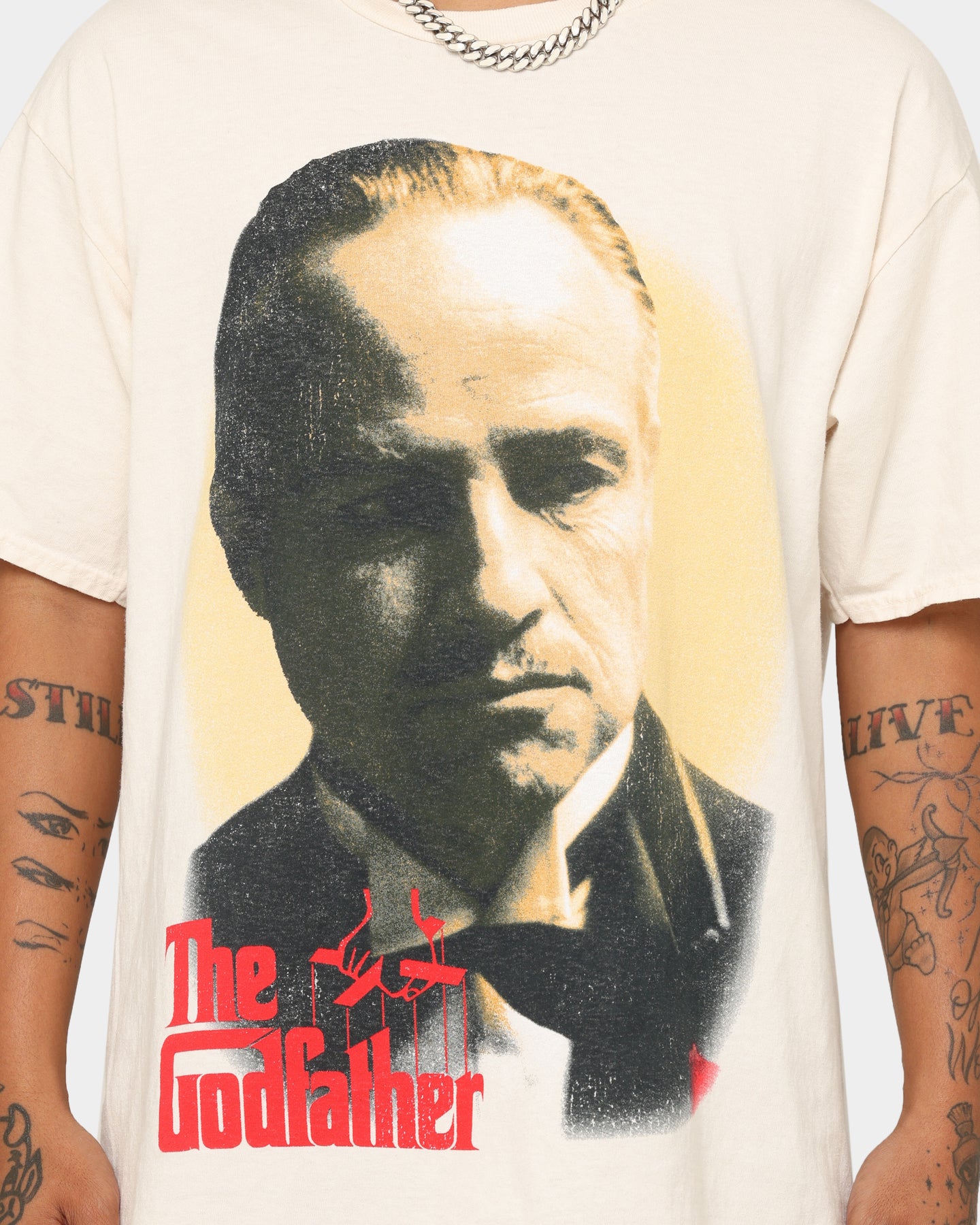The Godfather Vintage T-Shirt - Off White Cotton Tee for Men | Movie Fan Gift & Casual Wear | Perfect for Cosplay, Parties & Everyday Outfits