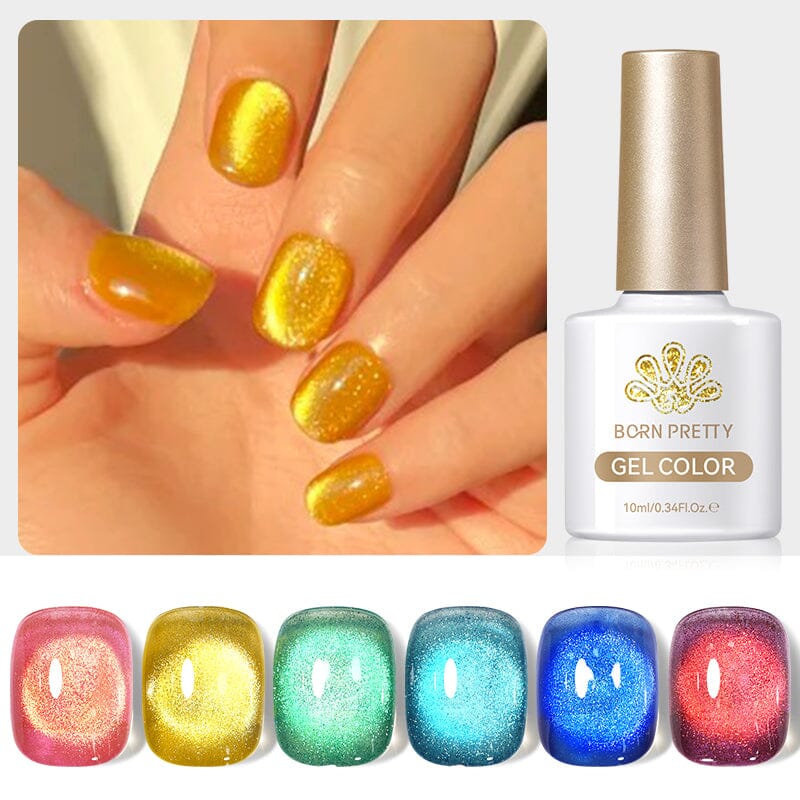 Fantasy Island Colored Cat Magnetic Gel Polish 10ml - Long Lasting Nail Polish for Salon & Home Manicure - Perfect for Parties, Weddings & Special Occasions