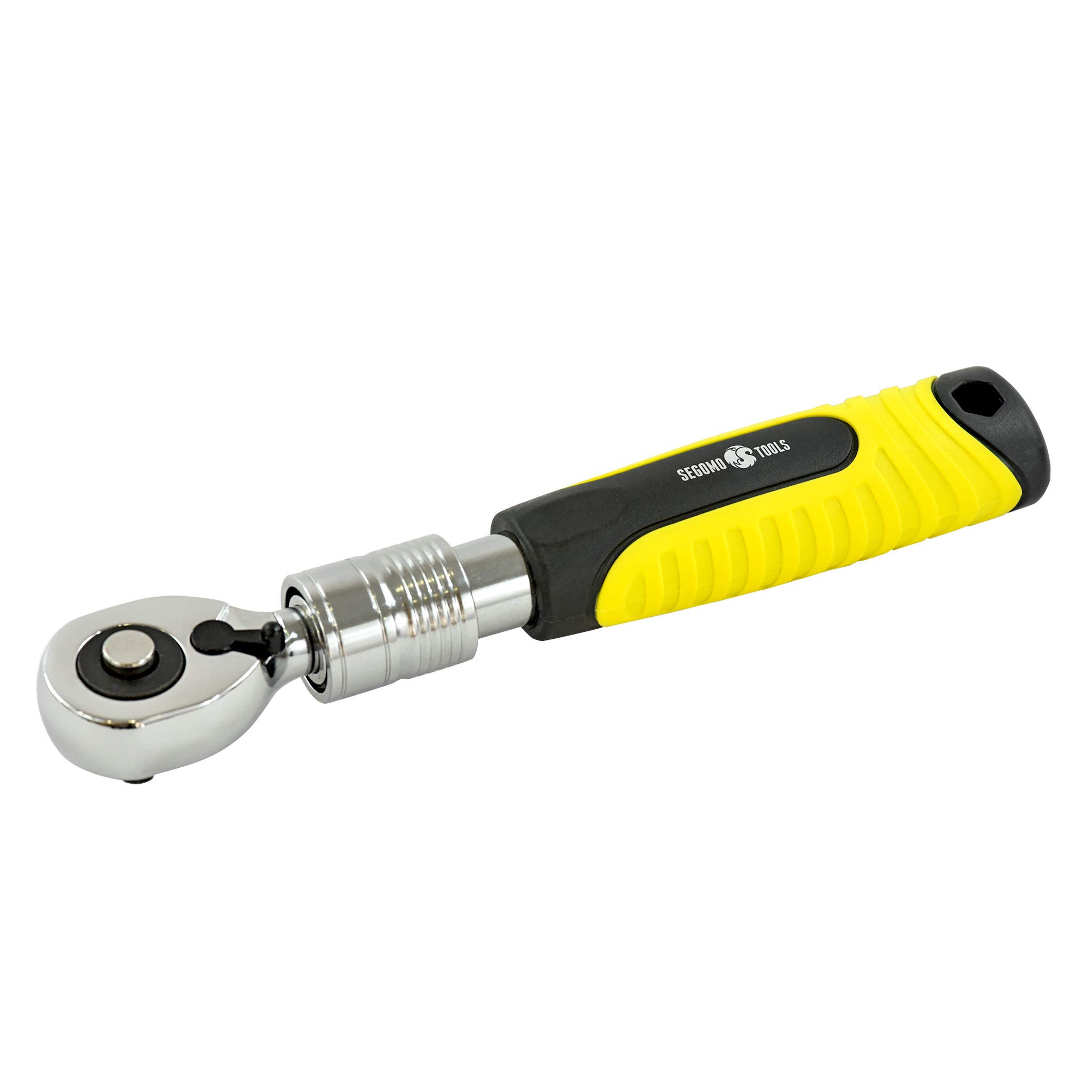 Segomo Tools 1/4 Inch Drive 72-Tooth Heavy Duty Reversible Extendable Ratchet Wrench (6.5 to 9 Inch) - 1400EXT - Perfect for Automotive Repair, DIY Projects & Tight Spaces