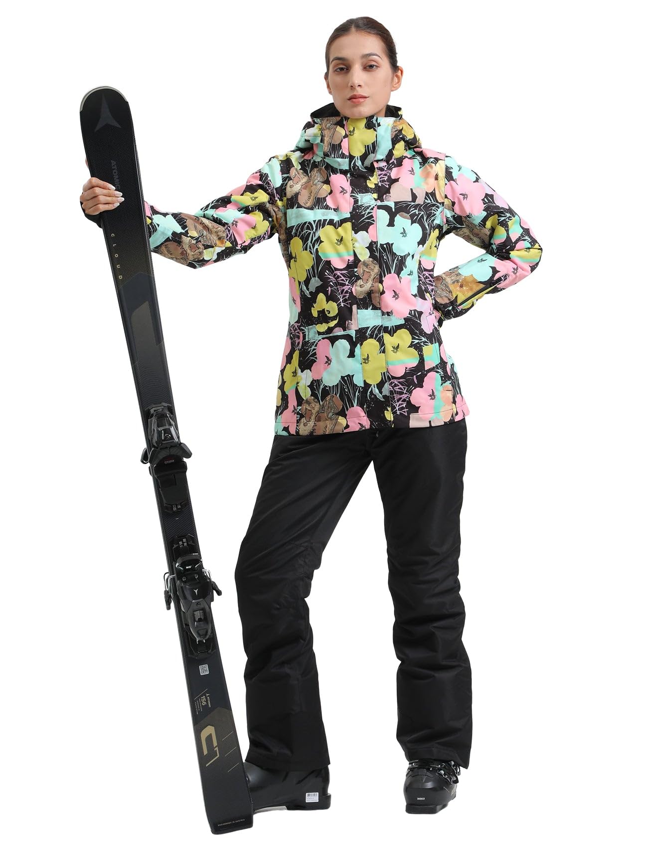 IMPHUT Women's Waterproof Ski Jacket & Snow Pants Set - Insulated Winter Snowsuit with Hood for Skiing, Snowboarding & Cold Weather Protection