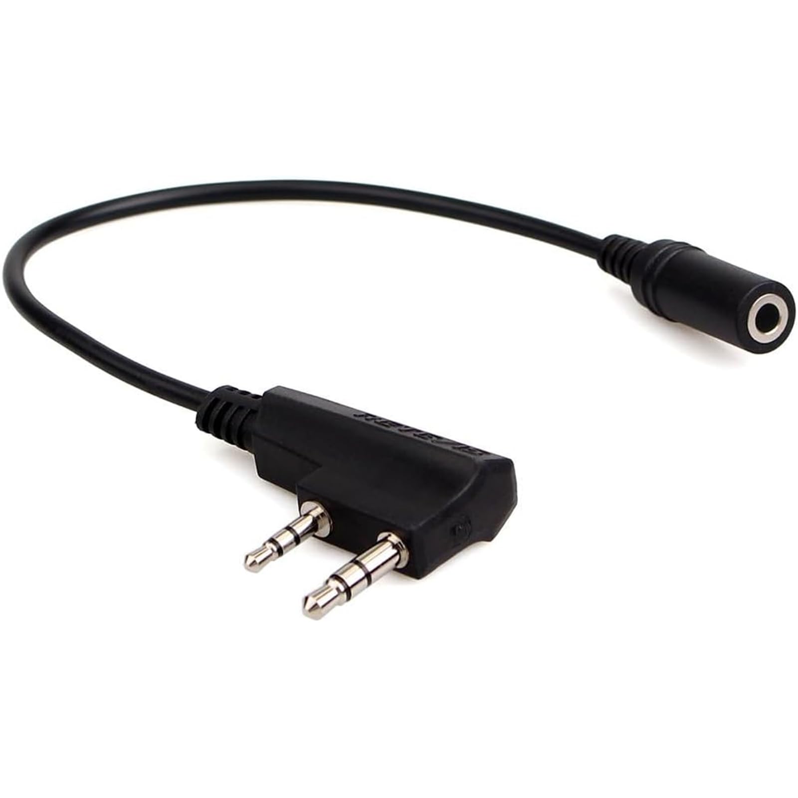 Retevis 2 Pin to 3.5mm Walkie Talkie Headset Adapter - Compatible with RT21 RT22 RT27 RT7 H-777 H777S RT18 RT19 RT22S (1 Pack) - Perfect for Security, Construction & Outdoor Communication