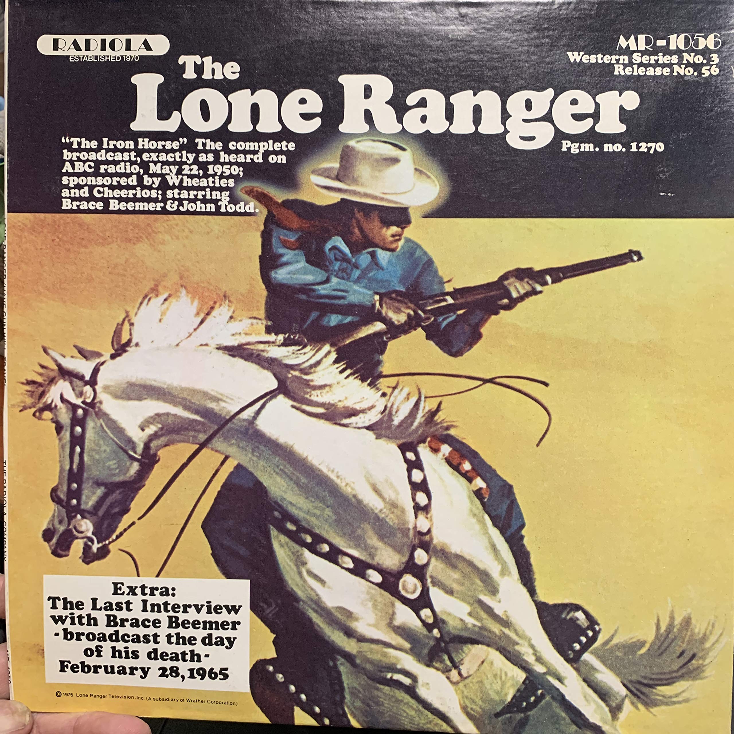 The Lone Ranger - 'The Iron Horse' PGM No.1270 | Classic Western Adventure | Perfect for Collectors & Movie Fans