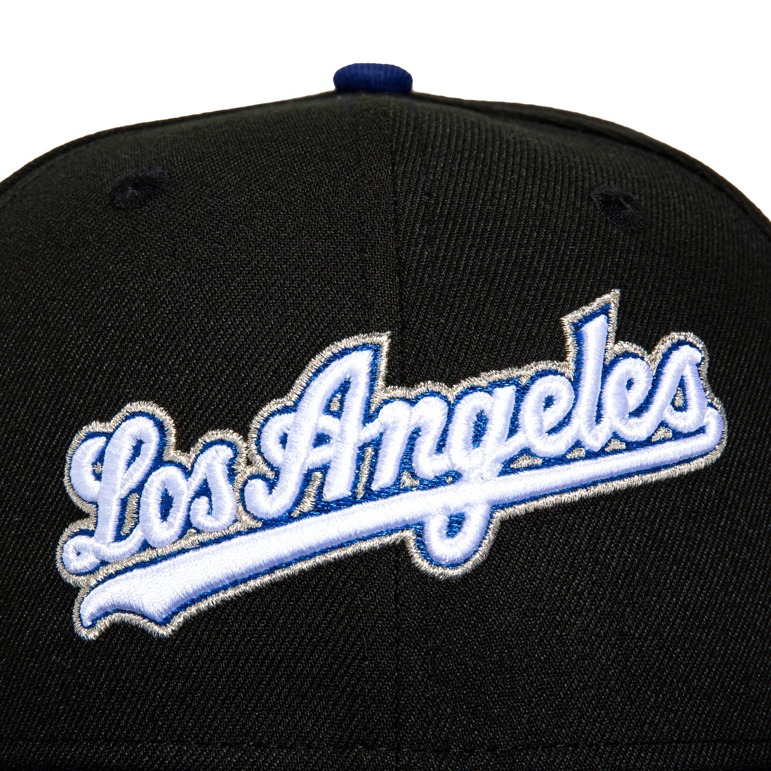 New Era 59Fifty Los Angeles Dodgers Shohei Ohtani Anime Patch Script Fitted Baseball Cap - Black/Royal - Official MLB Licensed Hat for Baseball Fans & Anime Lovers