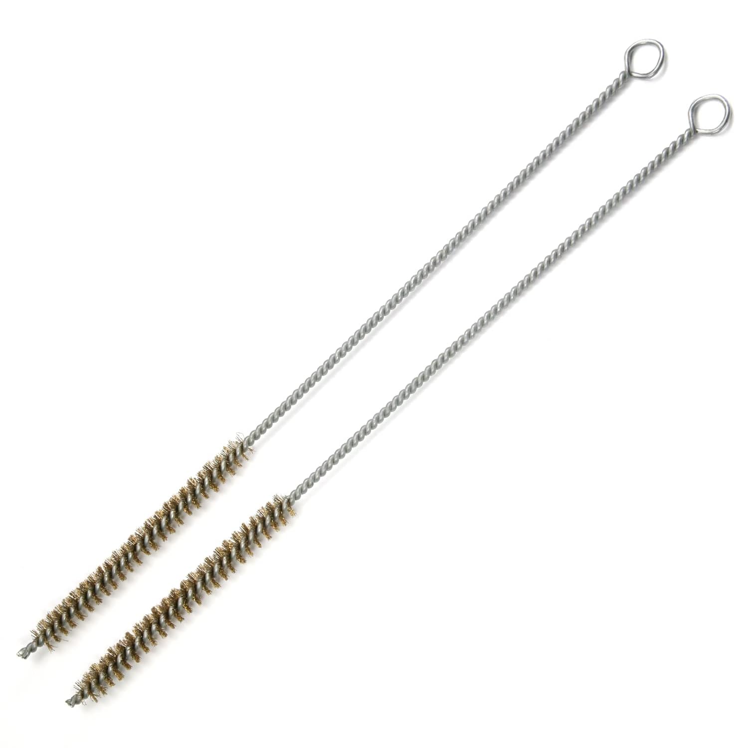 Utoolmart 2 Pack Copper Wire Cleaning Brushes - 0.4 Inch Diameter x 12 Inch Length Spiral Power Tube Brush for Bottles, Pipes & Hard-to-Reach Areas - Durable Copper Wire Tube Cleaning Tool for Home, Kitchen & Workshop Use